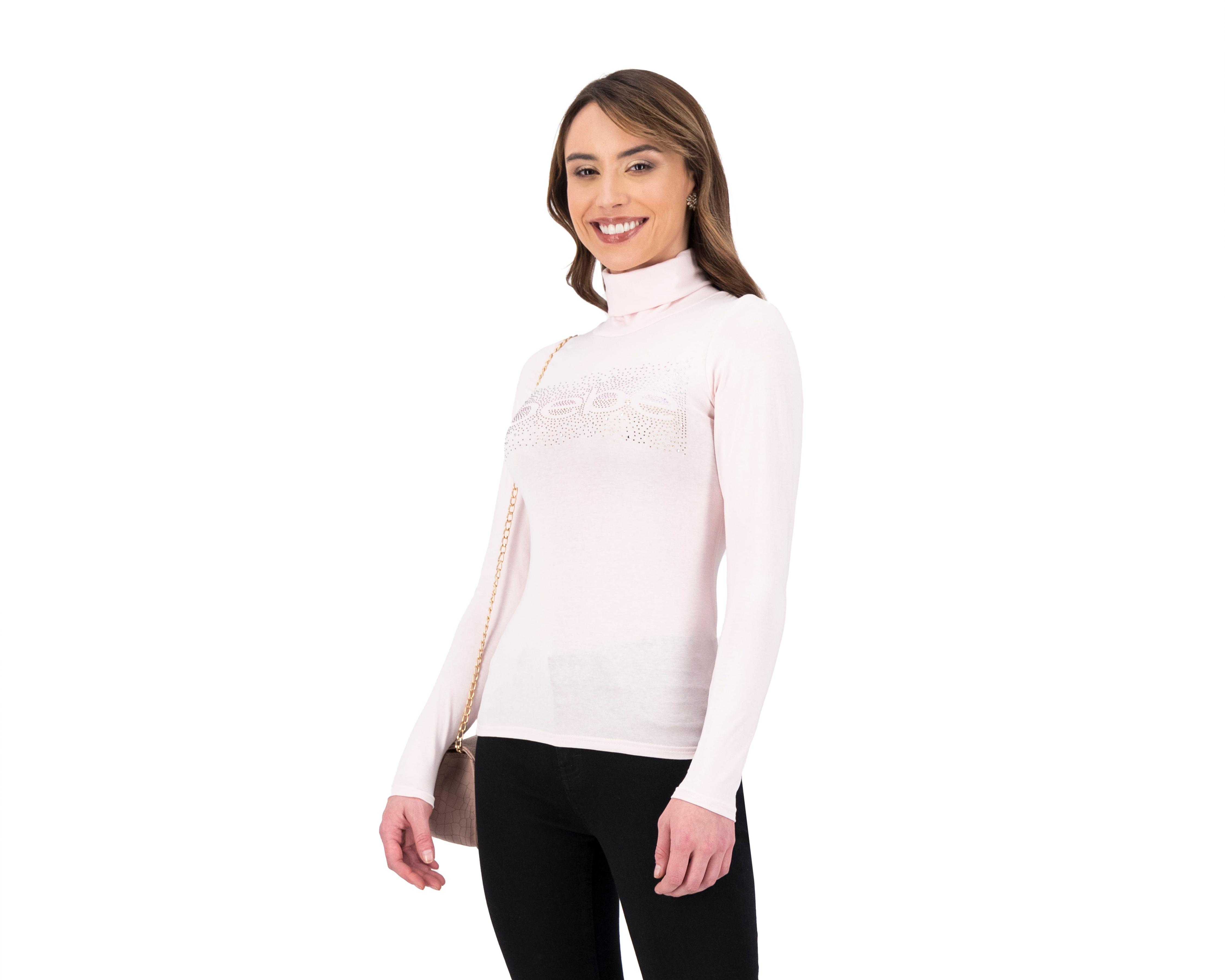 Playera Bebe Manga Larga Cuello tipo Tortuga