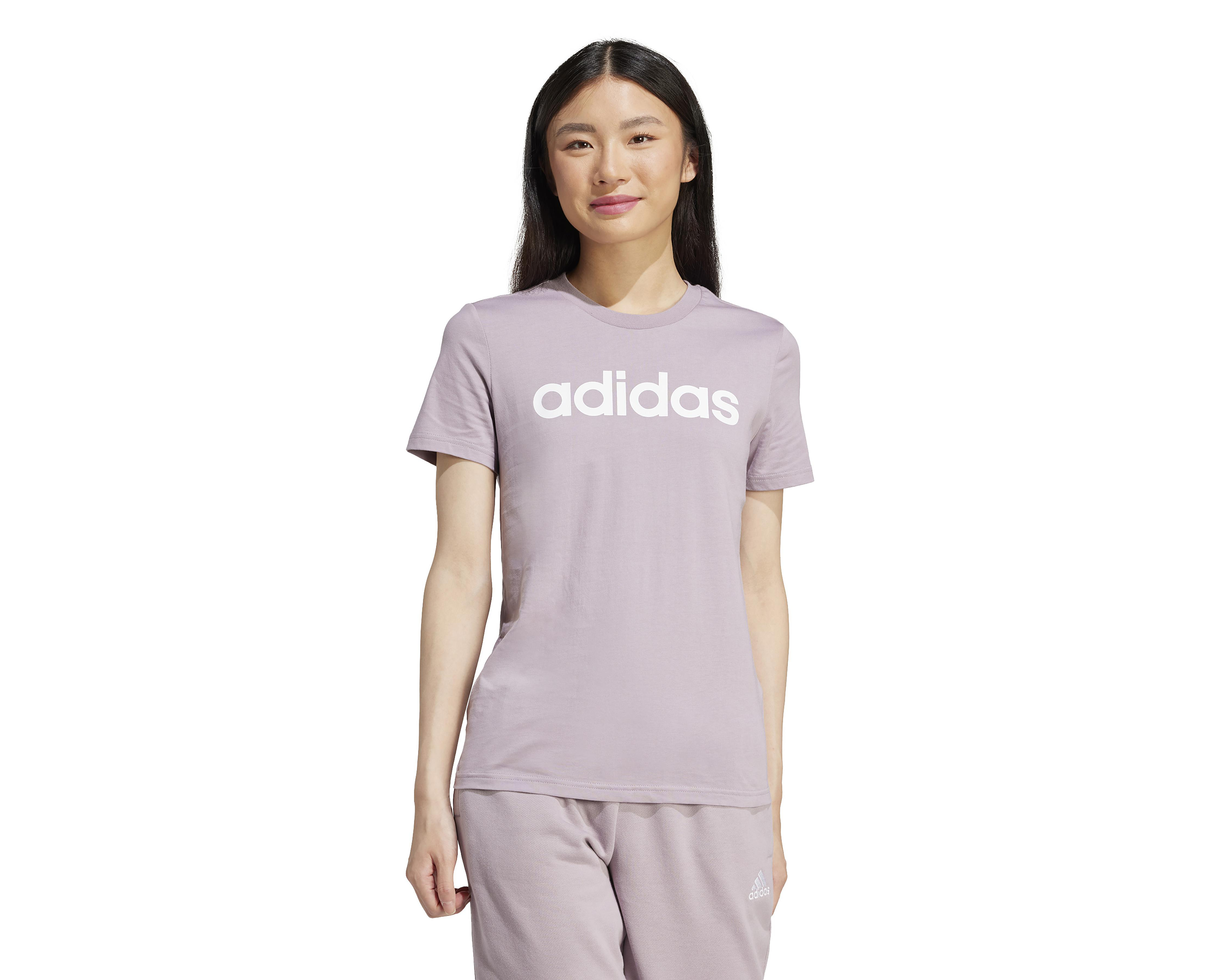 Foto 2 pulgar | Playera de Entrenamiento Adidas Essentials Slim Logo para Mujer