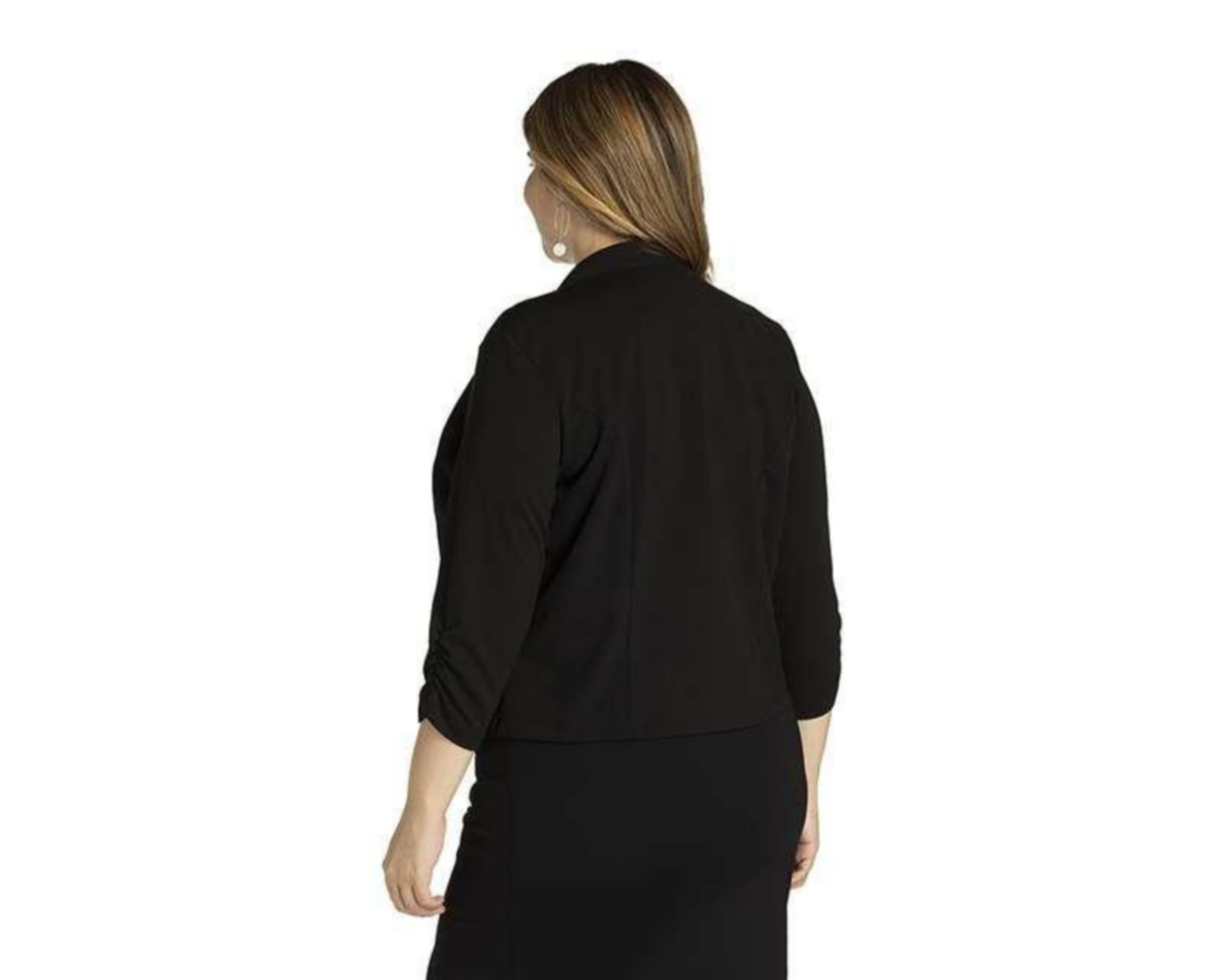 Foto 6 | Blazer Liso Sahara Manga 3/4