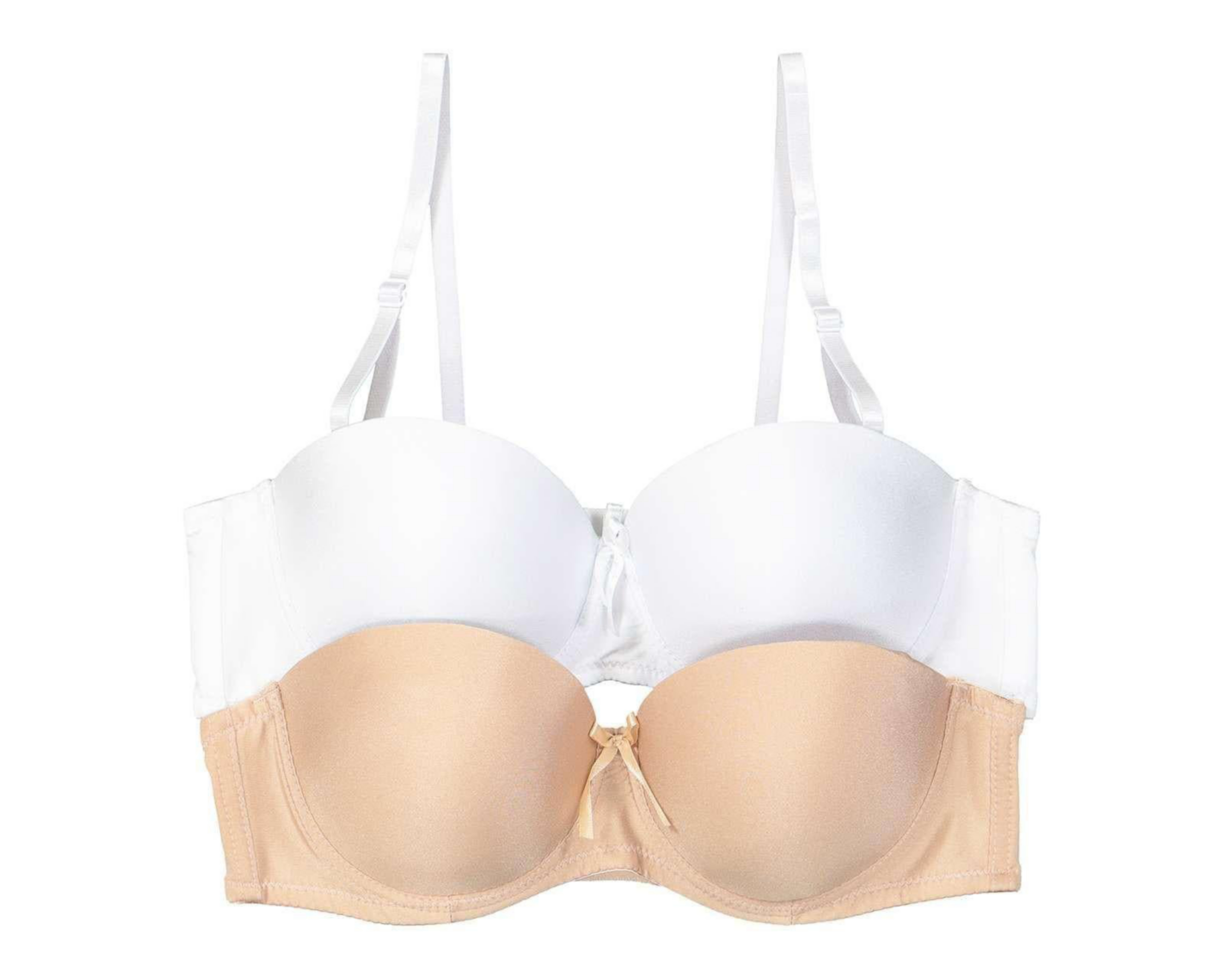 Foto 2 pulgar | Brasier Strapless Rosy Gold con Varilla para Mujer 2 Pack