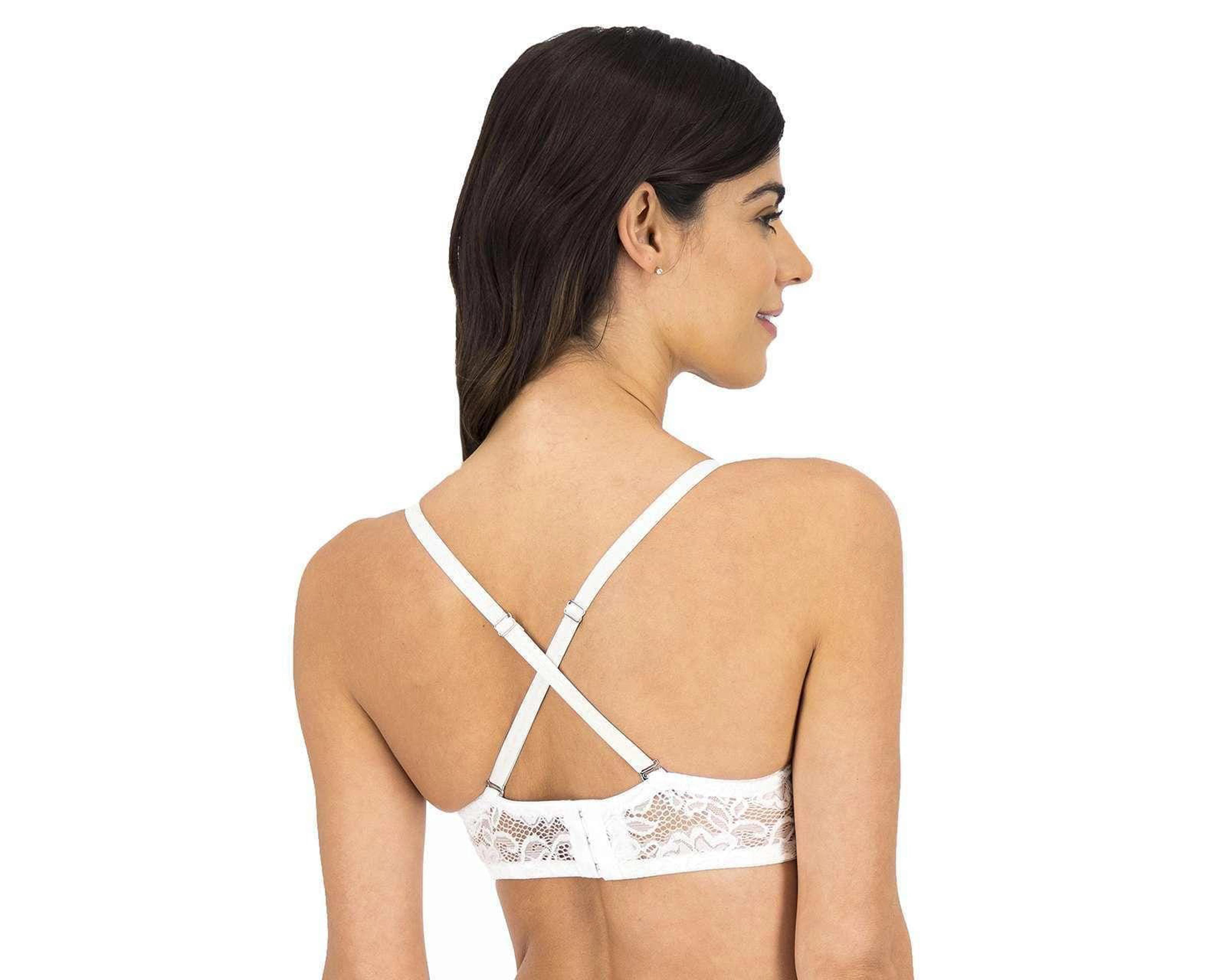 Foto 4 pulgar | Brasier con Encaje Beauty Secret Media Copa para Mujer 2 Pack