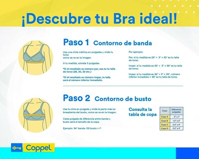 Foto 5 | Brasier con Encaje Beauty Secret Media Copa para Mujer 2 Pack