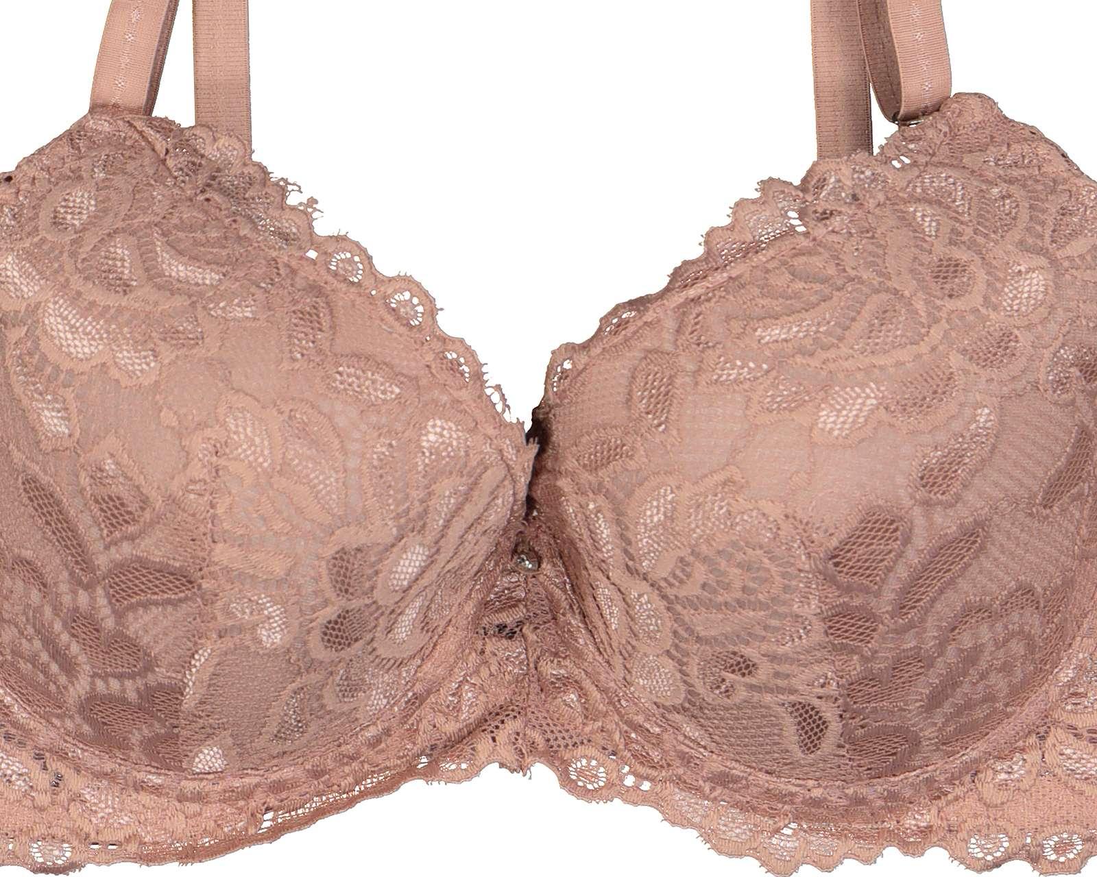 Foto 7 pulgar | Brasier con Encaje Beauty Secret Media Copa para Mujer 2 Pack