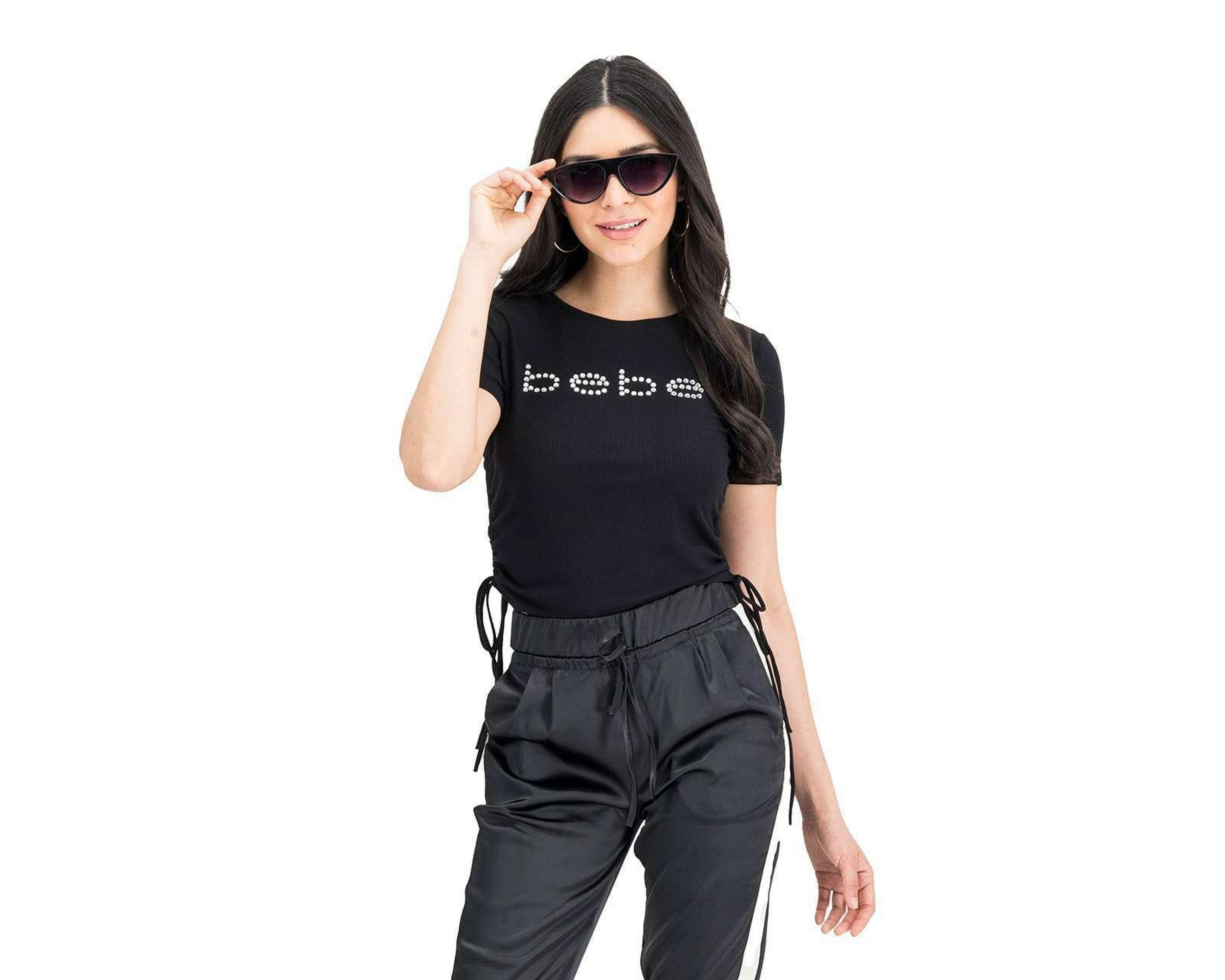Foto 1 | Playera Bebe Negra Manga Corta