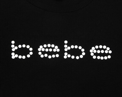 Foto 4 | Playera Bebe Negra Manga Corta