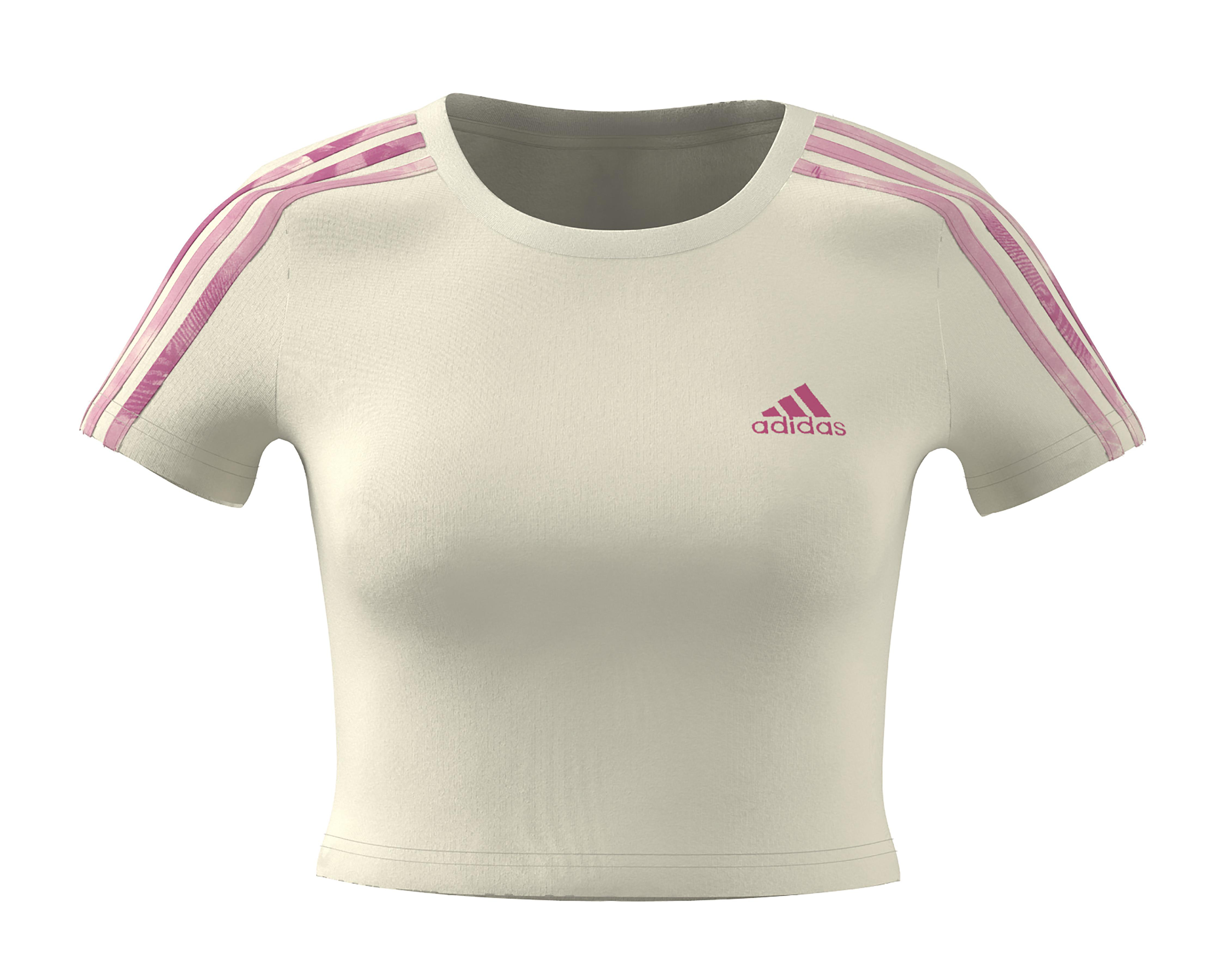 Foto 2 pulgar | Playera de Entrenamiento Adidas Corta para Mujer