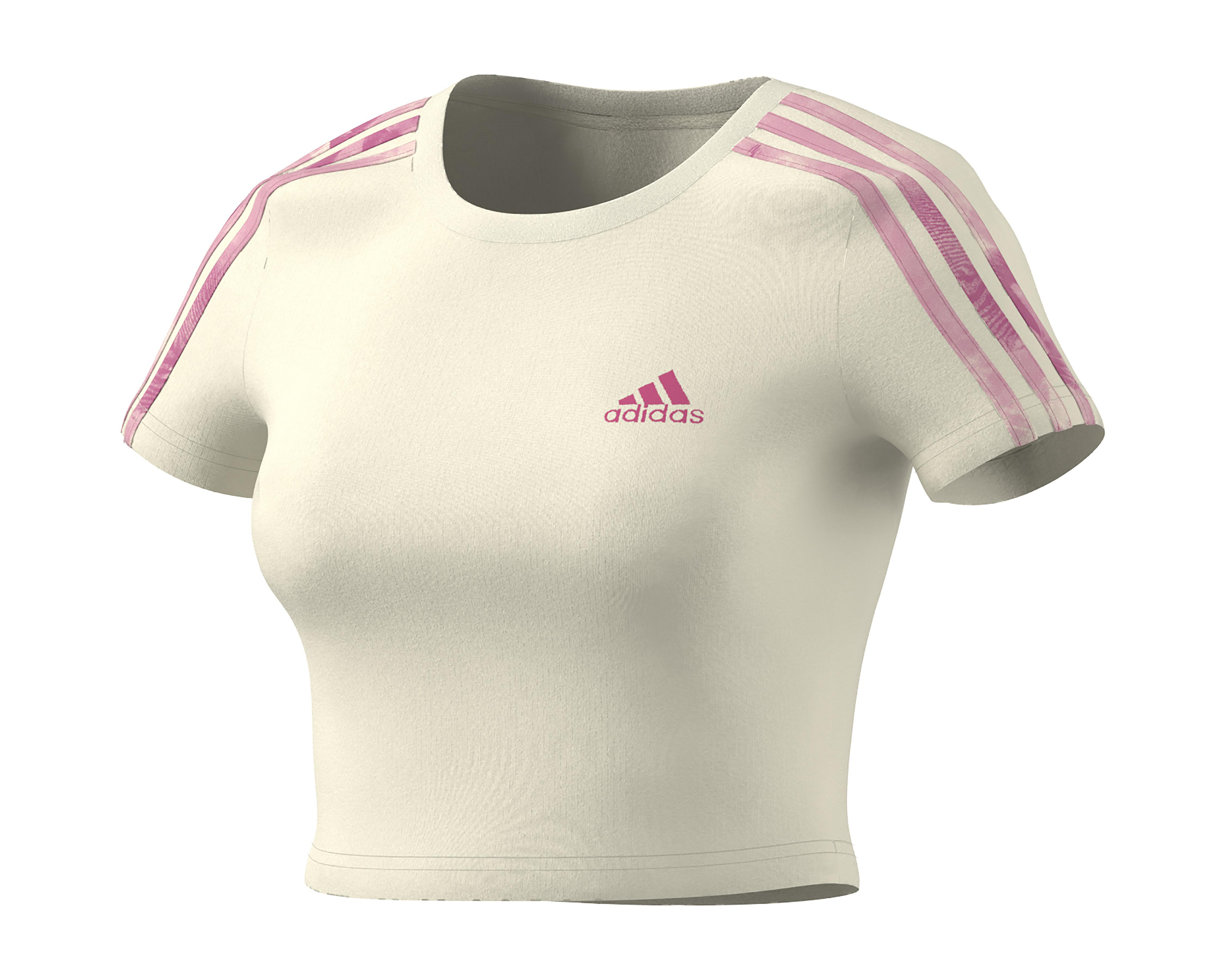 Foto 3 pulgar | Playera de Entrenamiento Adidas Corta para Mujer