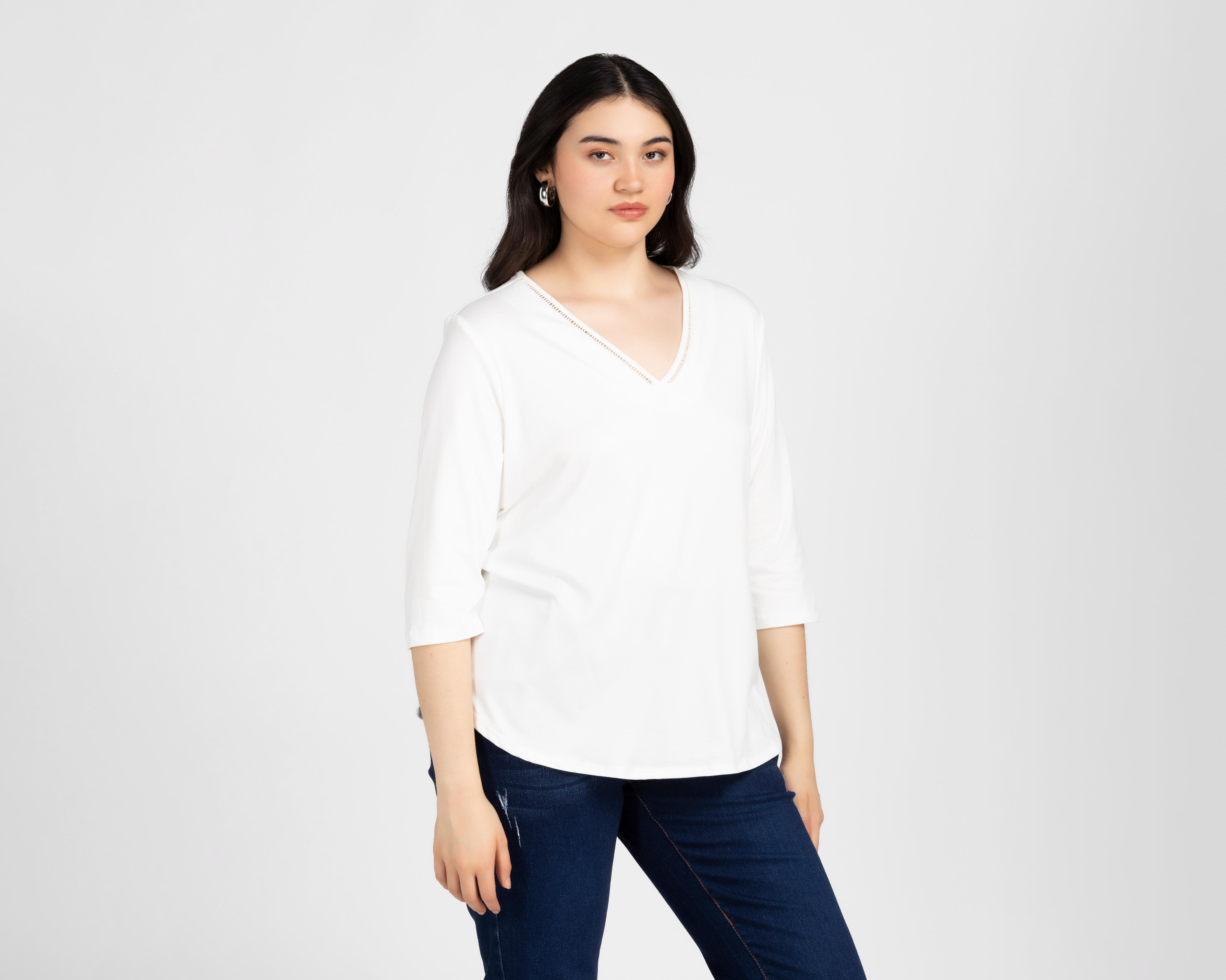 Foto 2 pulgar | Blusa Lady Sun Blanca para Mujer
