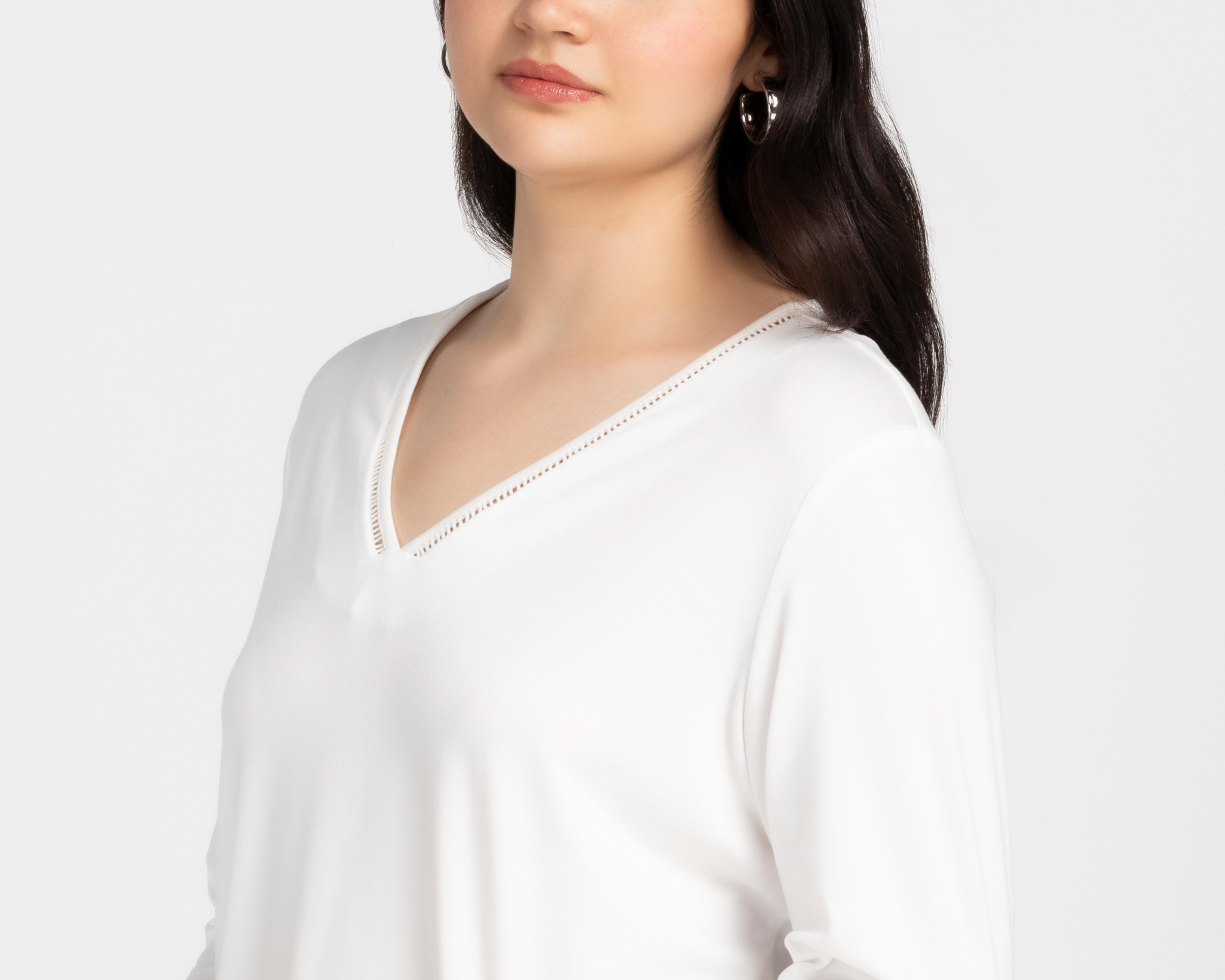 Foto 4 pulgar | Blusa Lady Sun Blanca para Mujer