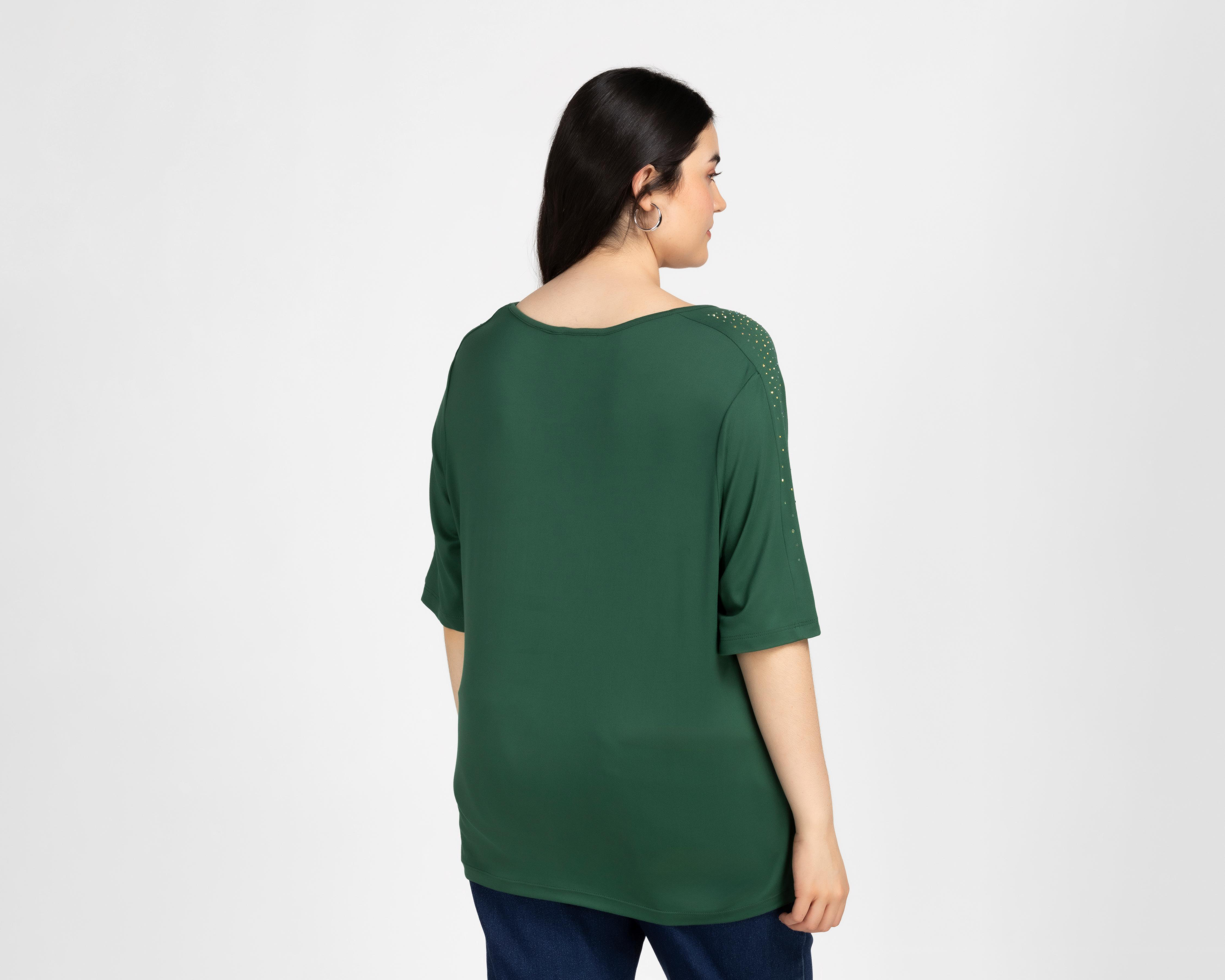 Foto 4 pulgar | Blusa Lady Sun Manga Corta para Mujer