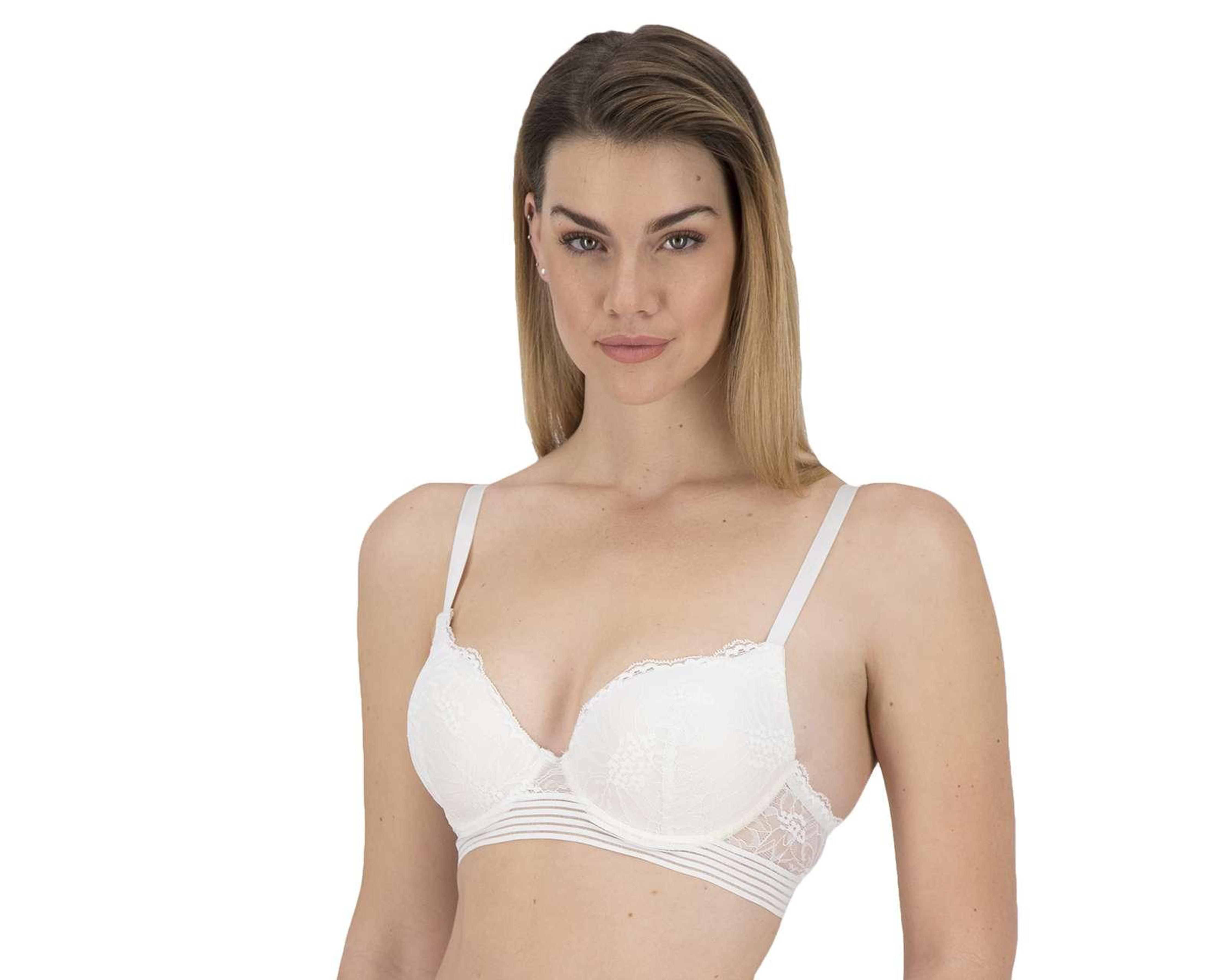 Foto 2 | Brasier con Encaje Beauty Secret Copa Completa 2 Pack