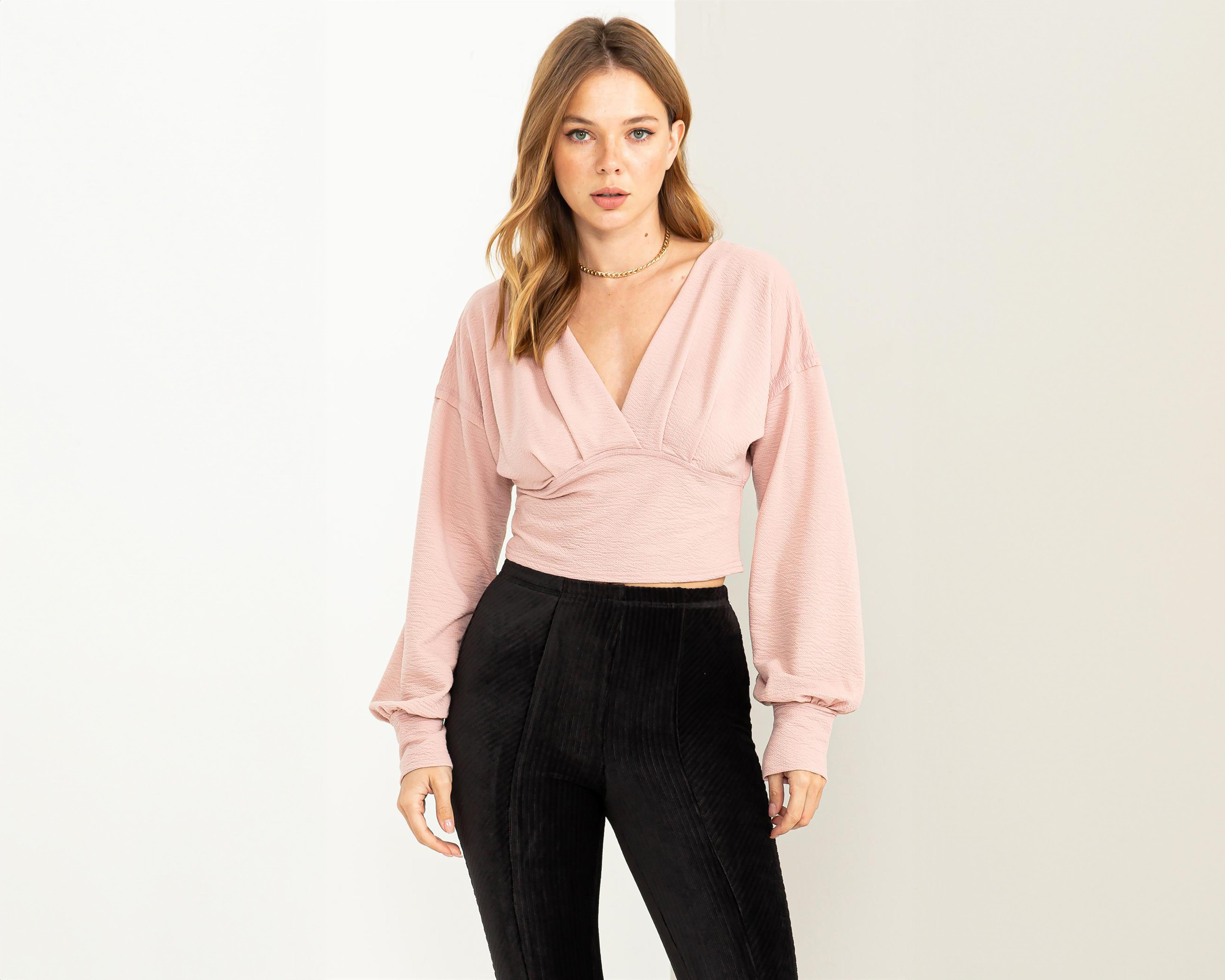 Foto 1 | Blusa Sahara Manga Larga para Mujer