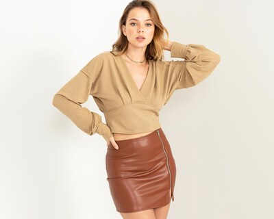 Foto 2 | Blusa Sahara Manga Larga para Mujer