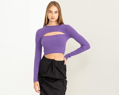 Foto 1 | Crop Top Thinner Mangas Largas para Mujer