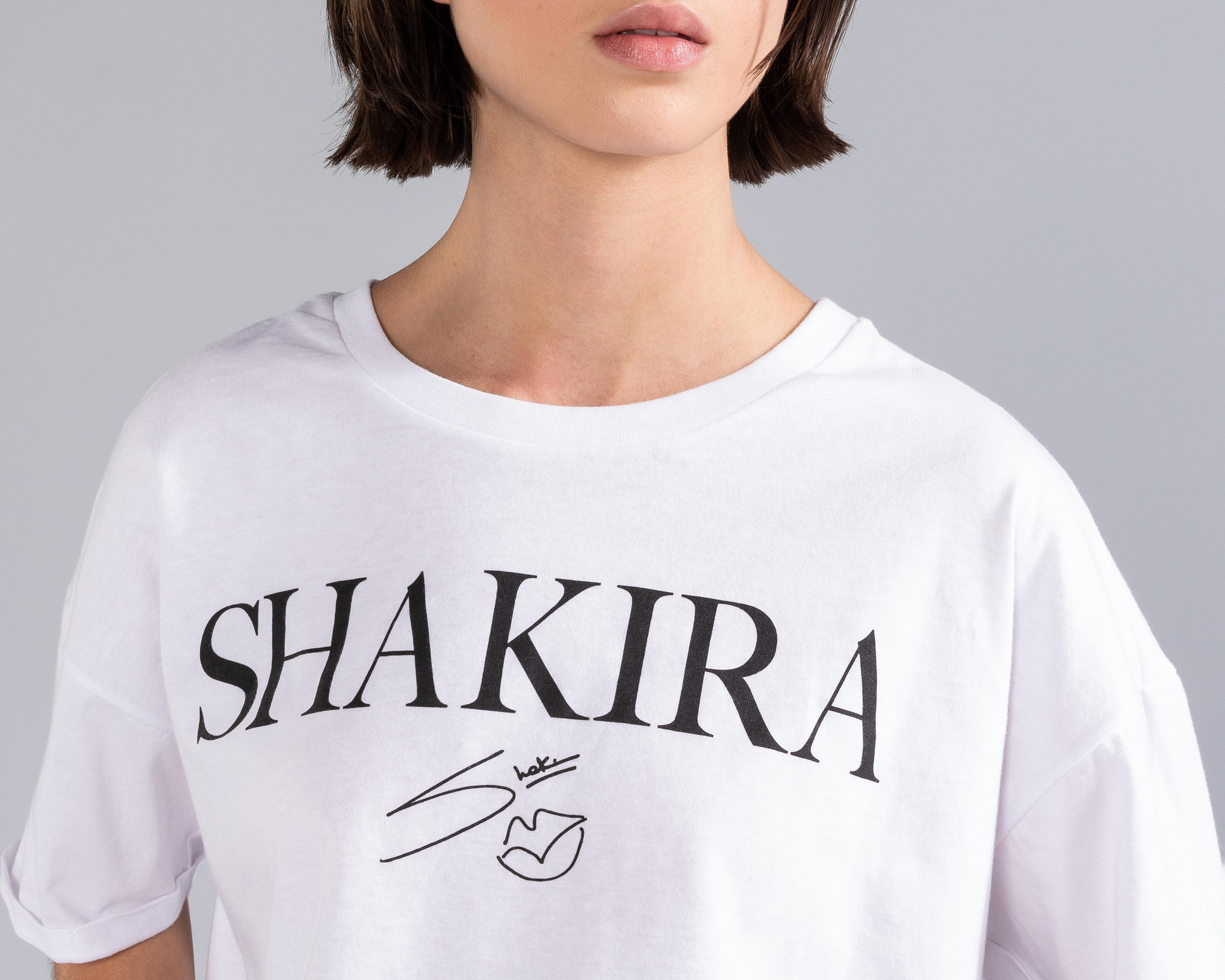 Foto 5 pulgar | Playera Shakira Estampada para Mujer