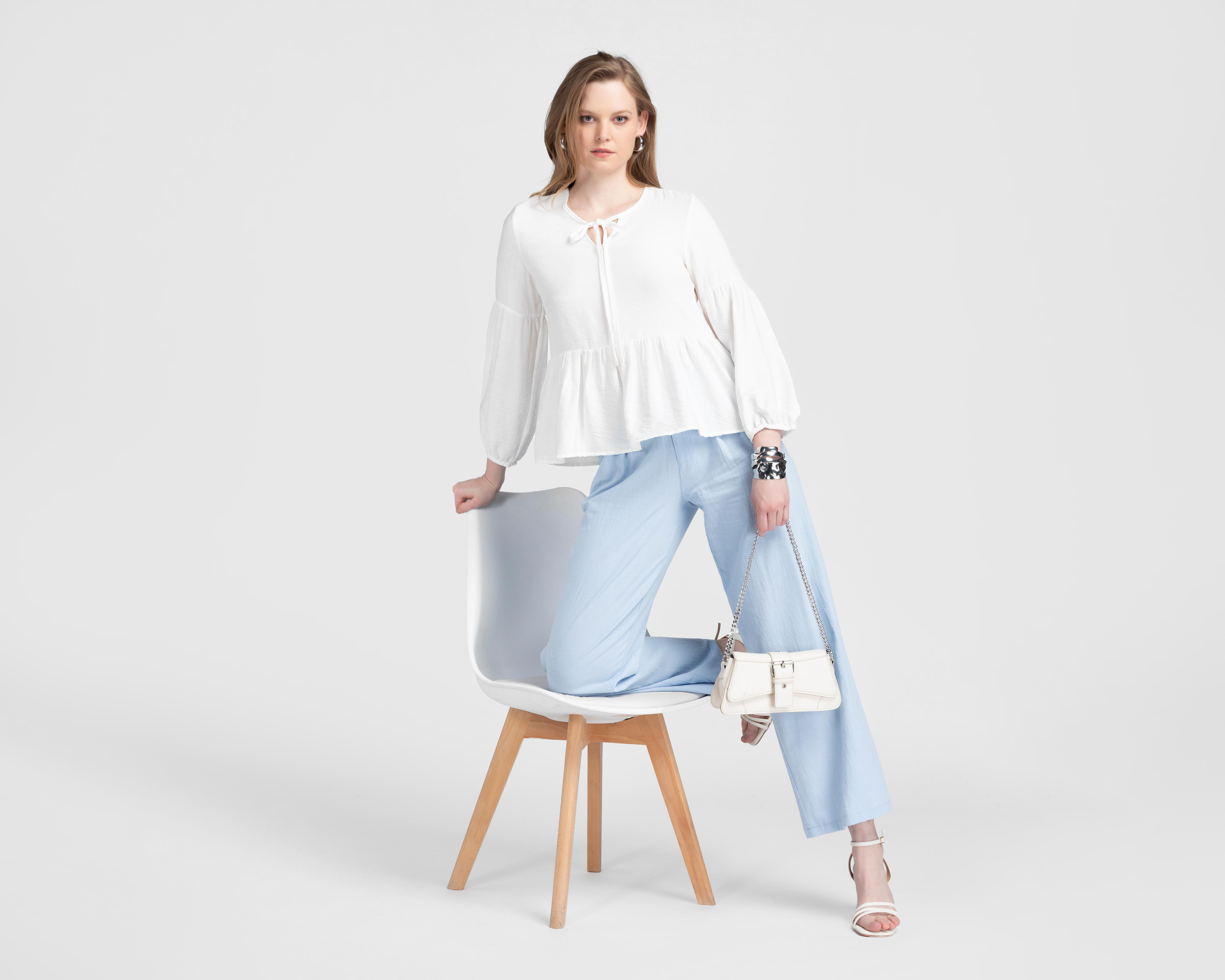 Blusa Manga Larga Sahara para Mujer