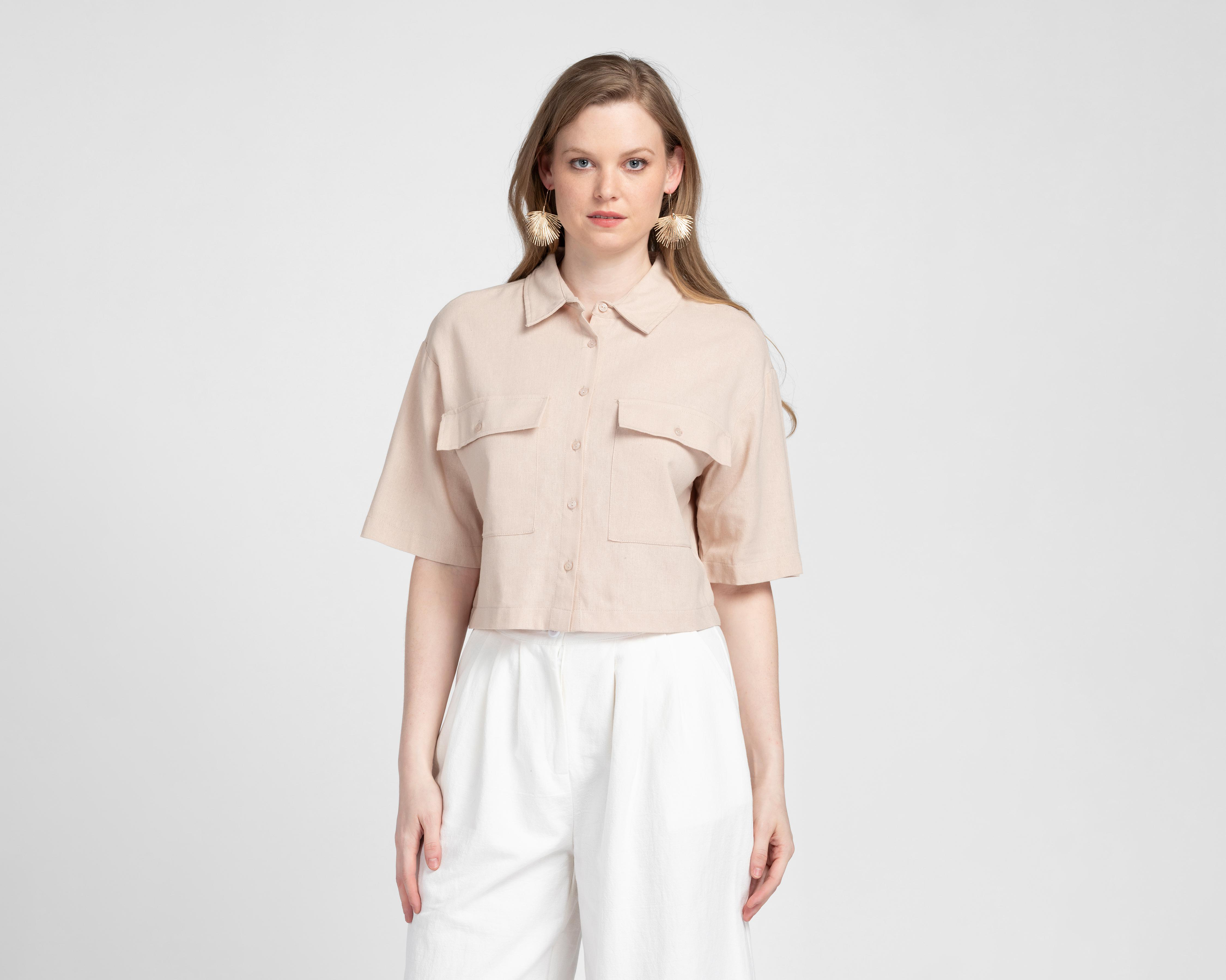 Foto 2 | Blusa Manga Corta Sahara para Mujer