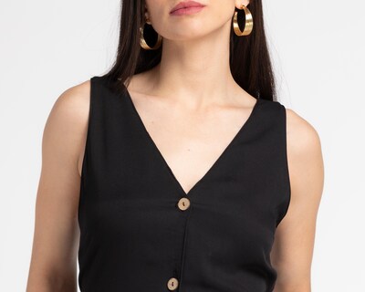 Foto 5 | Vestido HYFVE Casual Midi con Botones