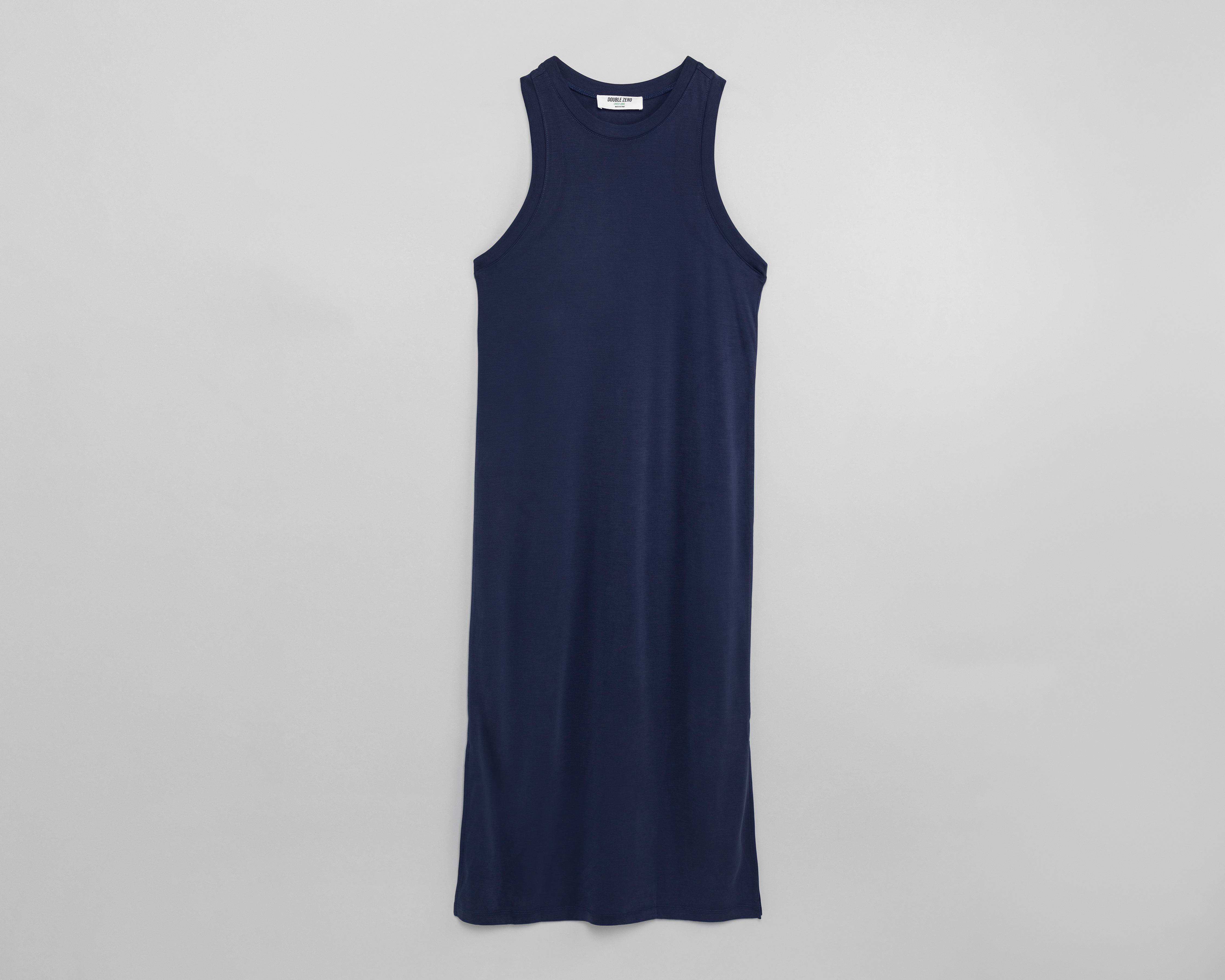 Vestido Double Zero Casual Midi sin Mangas