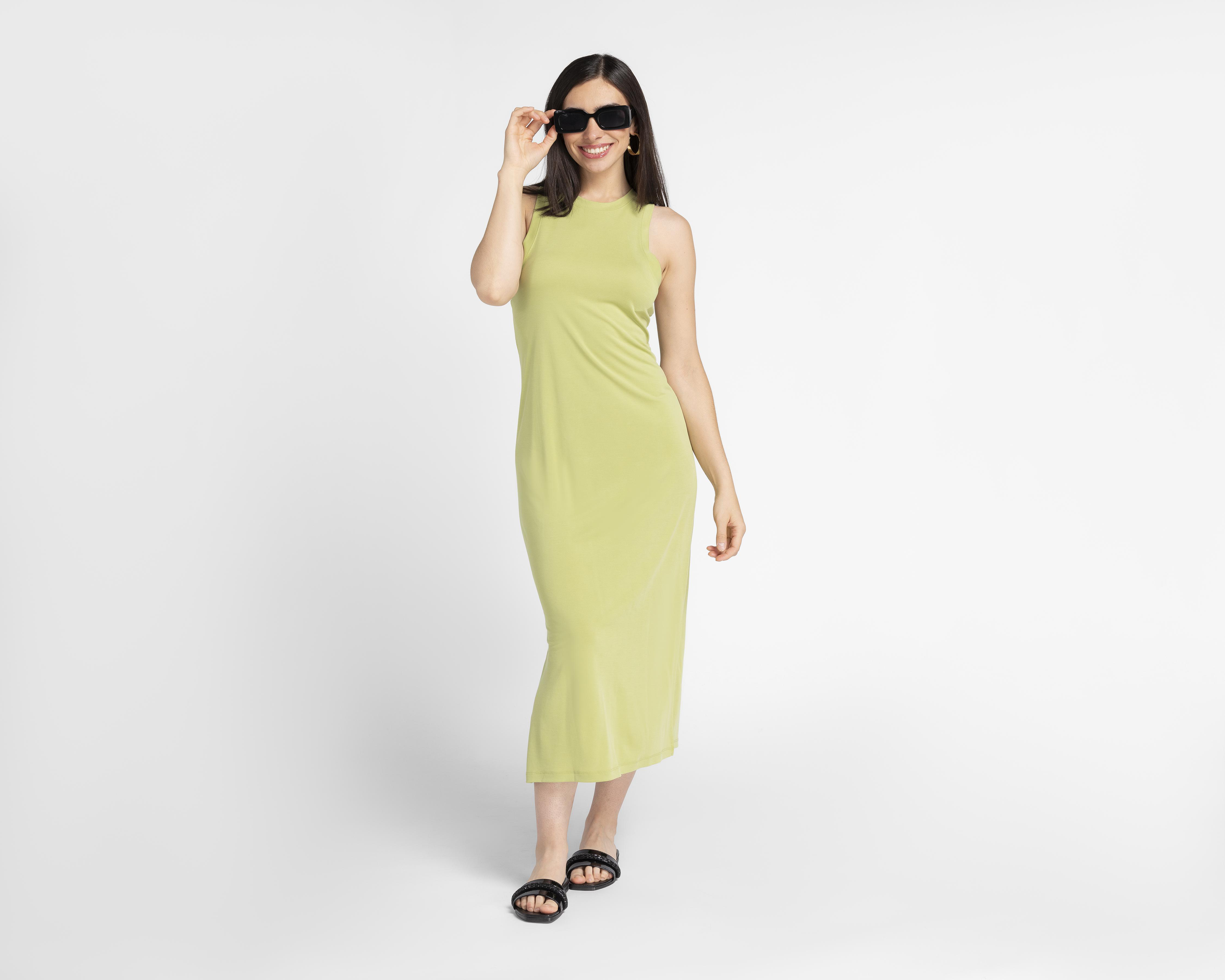 Foto 2 | Vestido Double Zero Casual Midi con Abertura