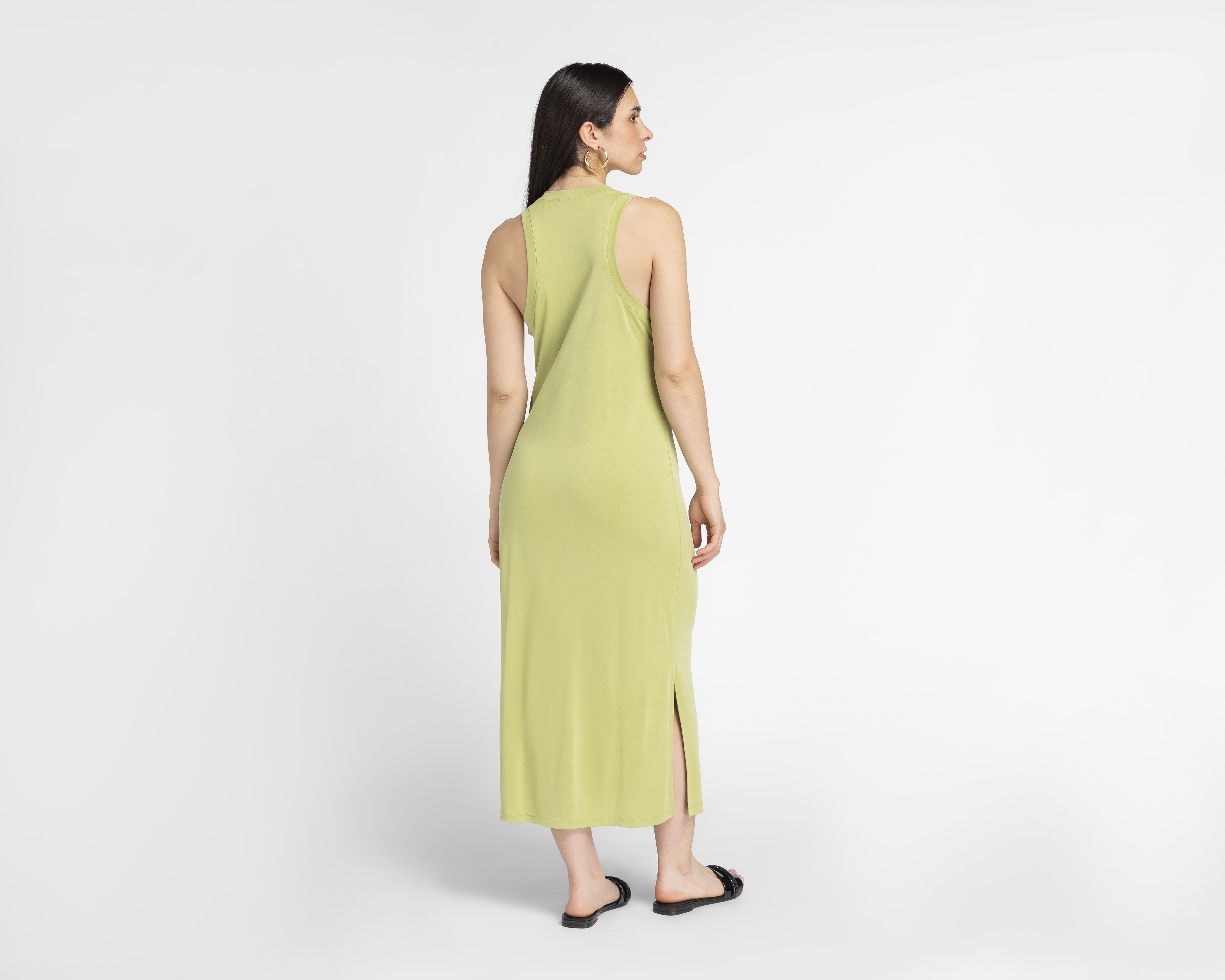 Foto 4 pulgar | Vestido Double Zero Casual Midi con Abertura