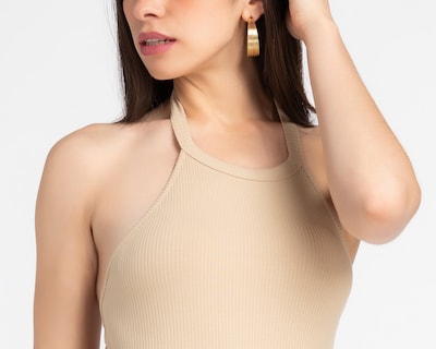 Foto 5 | Vestido Double Zero Casual Midi Cuello Halter