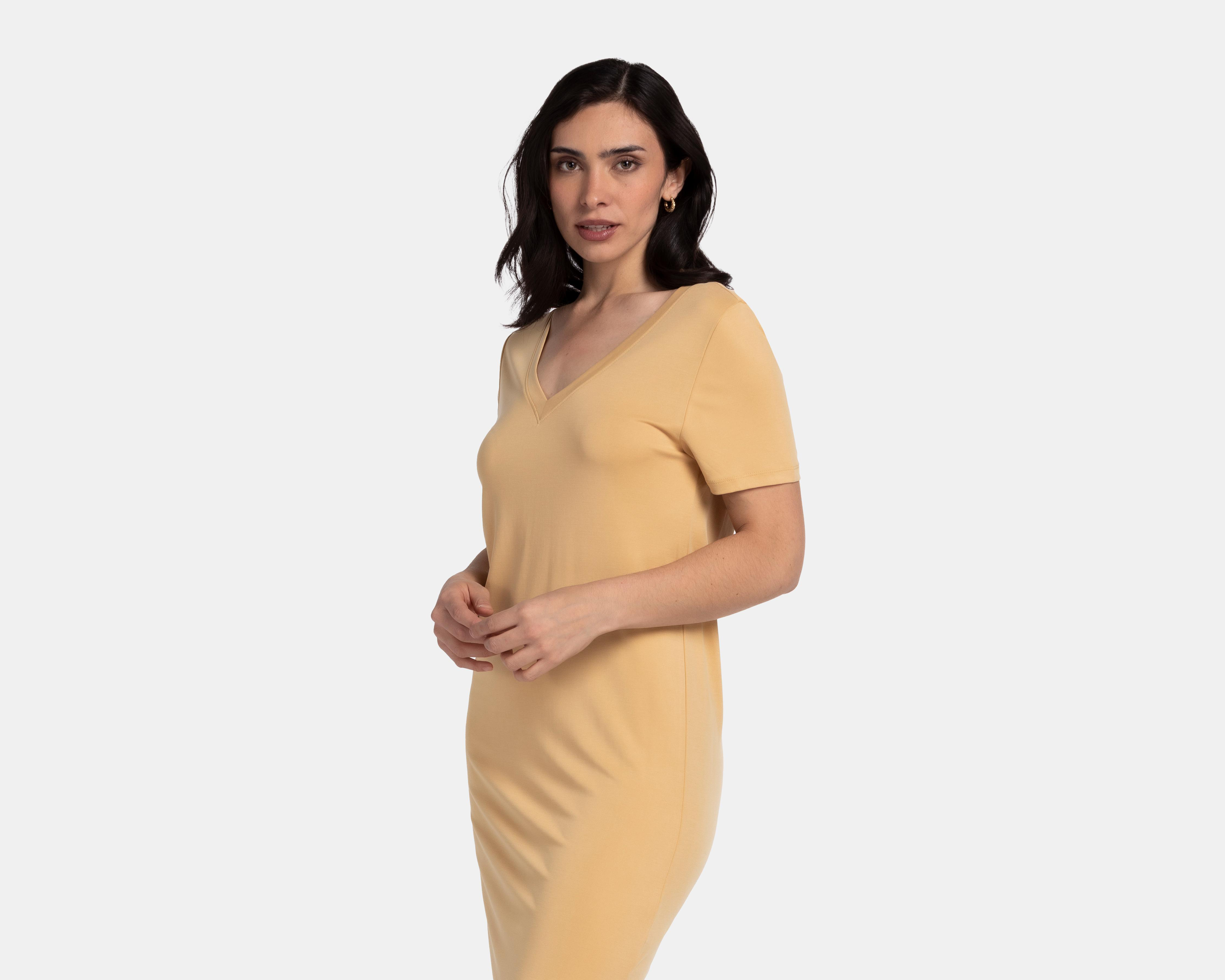 Foto 5 pulgar | Vestido Double Zero Casual Midi con Abertura