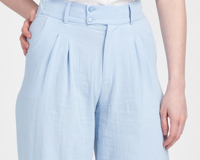 Foto 4 | Pantalón Ancho Sahara Azul para Mujer