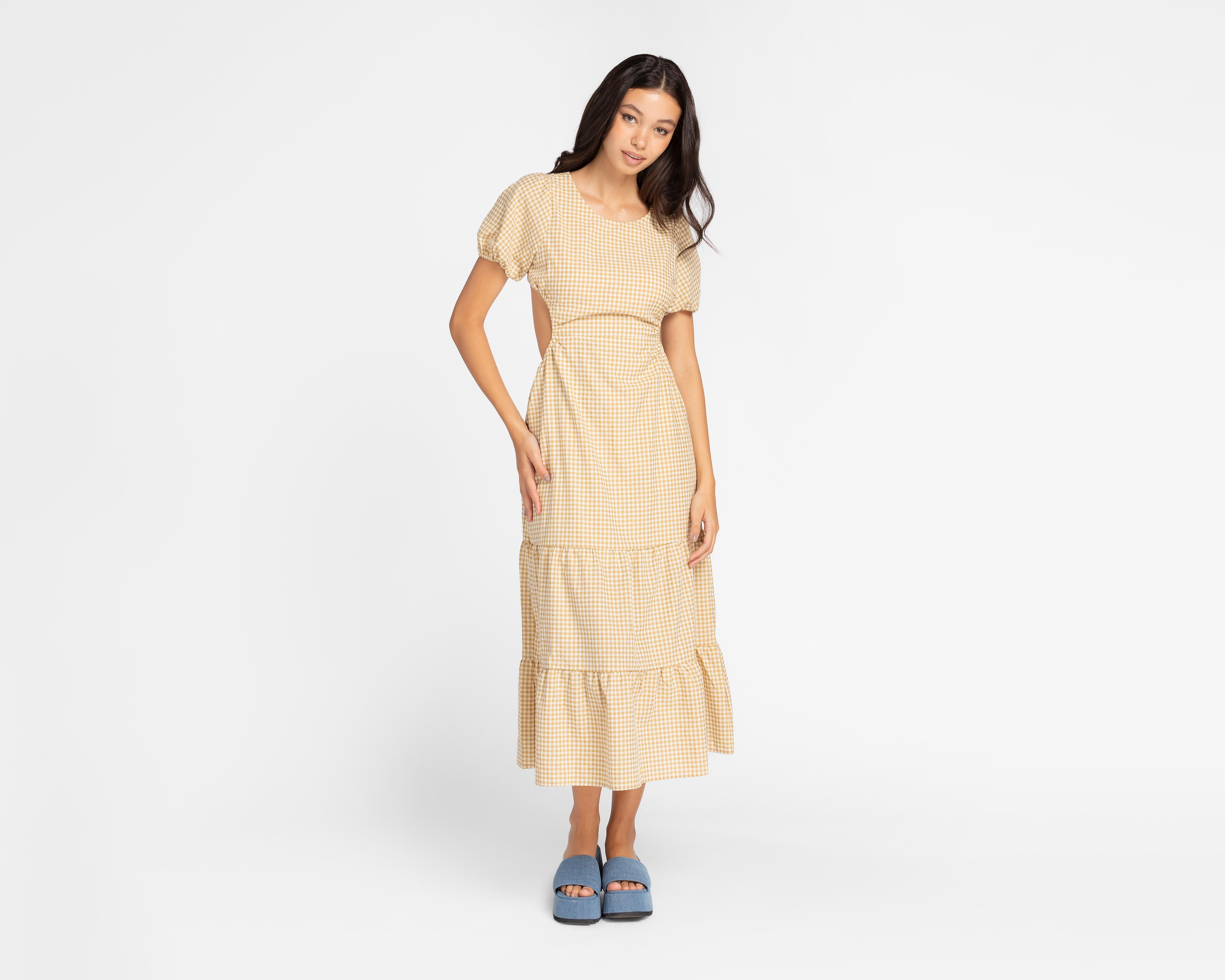 Vestido HYFVE Casual Largo a Cuadros
