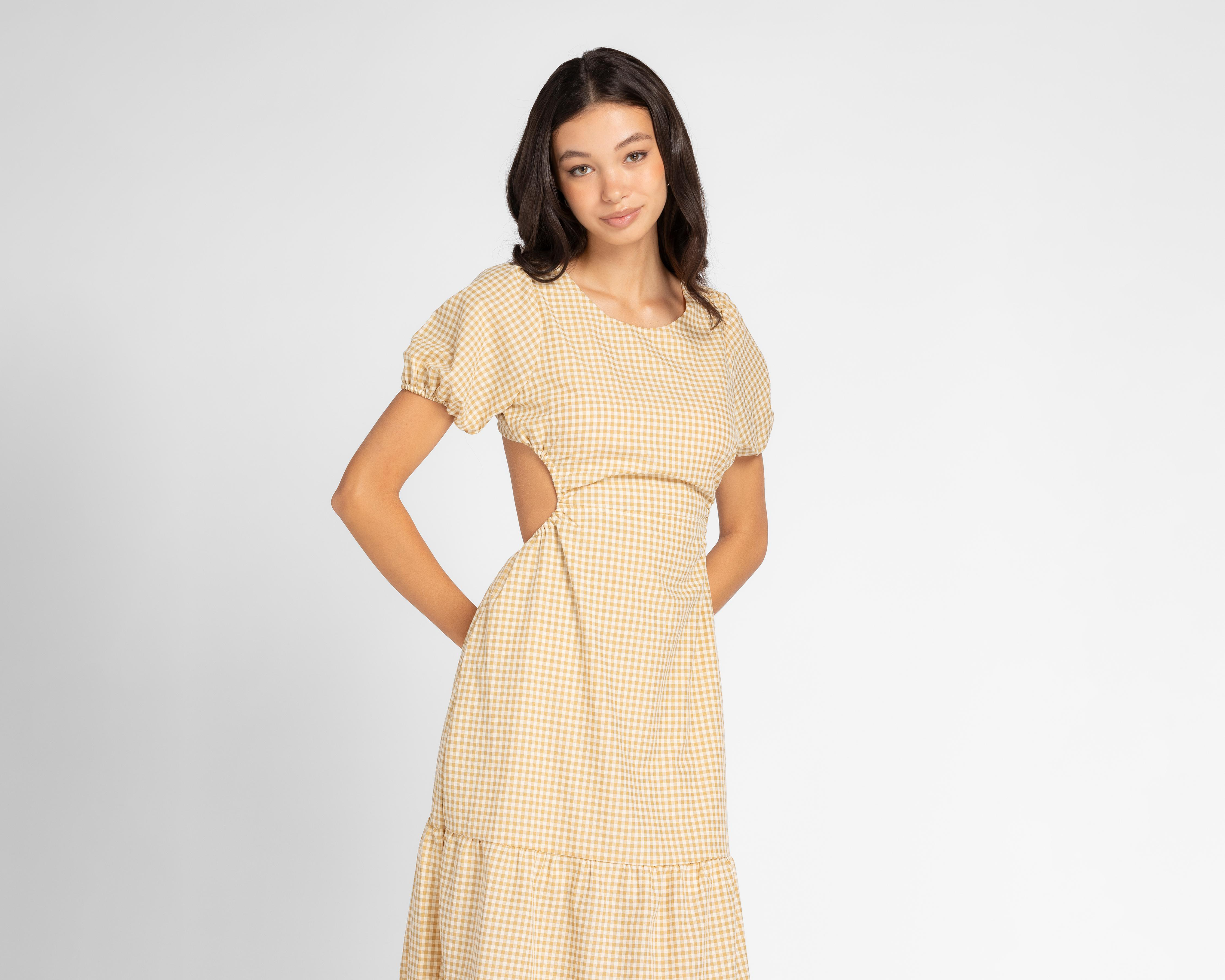 Foto 4 | Vestido HYFVE Casual Largo a Cuadros