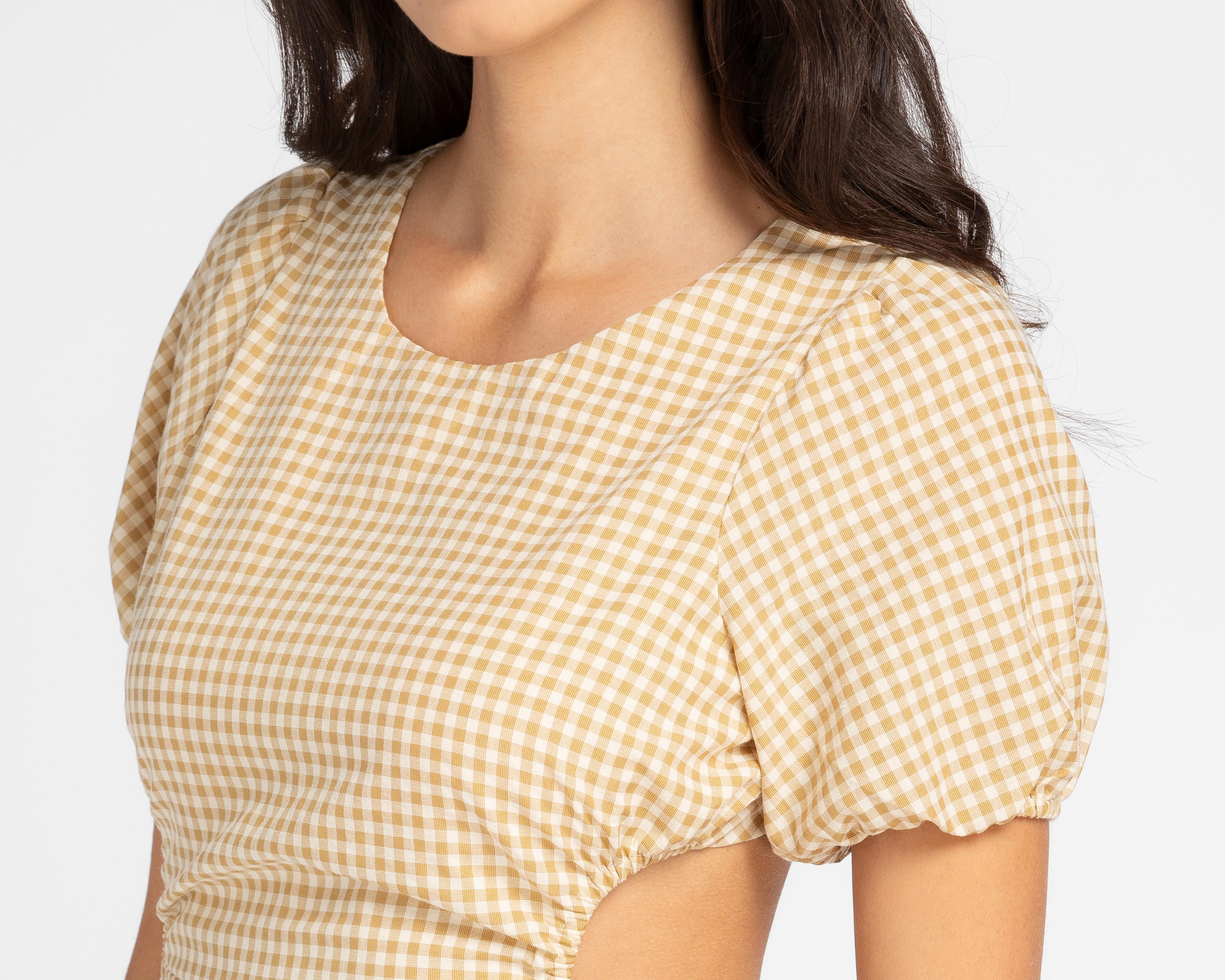 Foto 5 | Vestido HYFVE Casual Largo a Cuadros