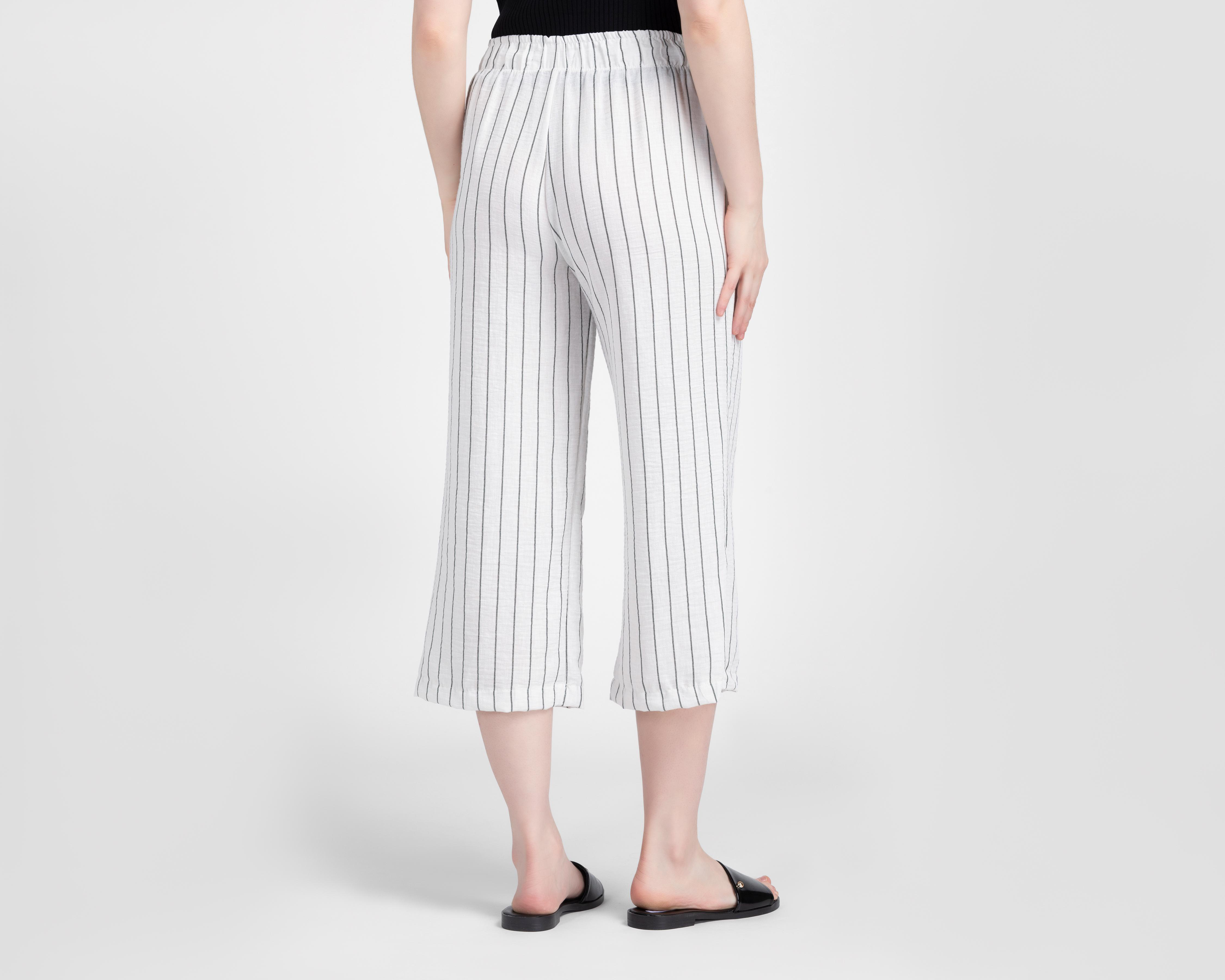 Foto 4 pulgar | Pantalón Ancho Sahara a Rayas para Mujer