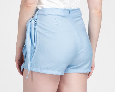 Foto 5 | Short Falda Sahara Azul para Mujer