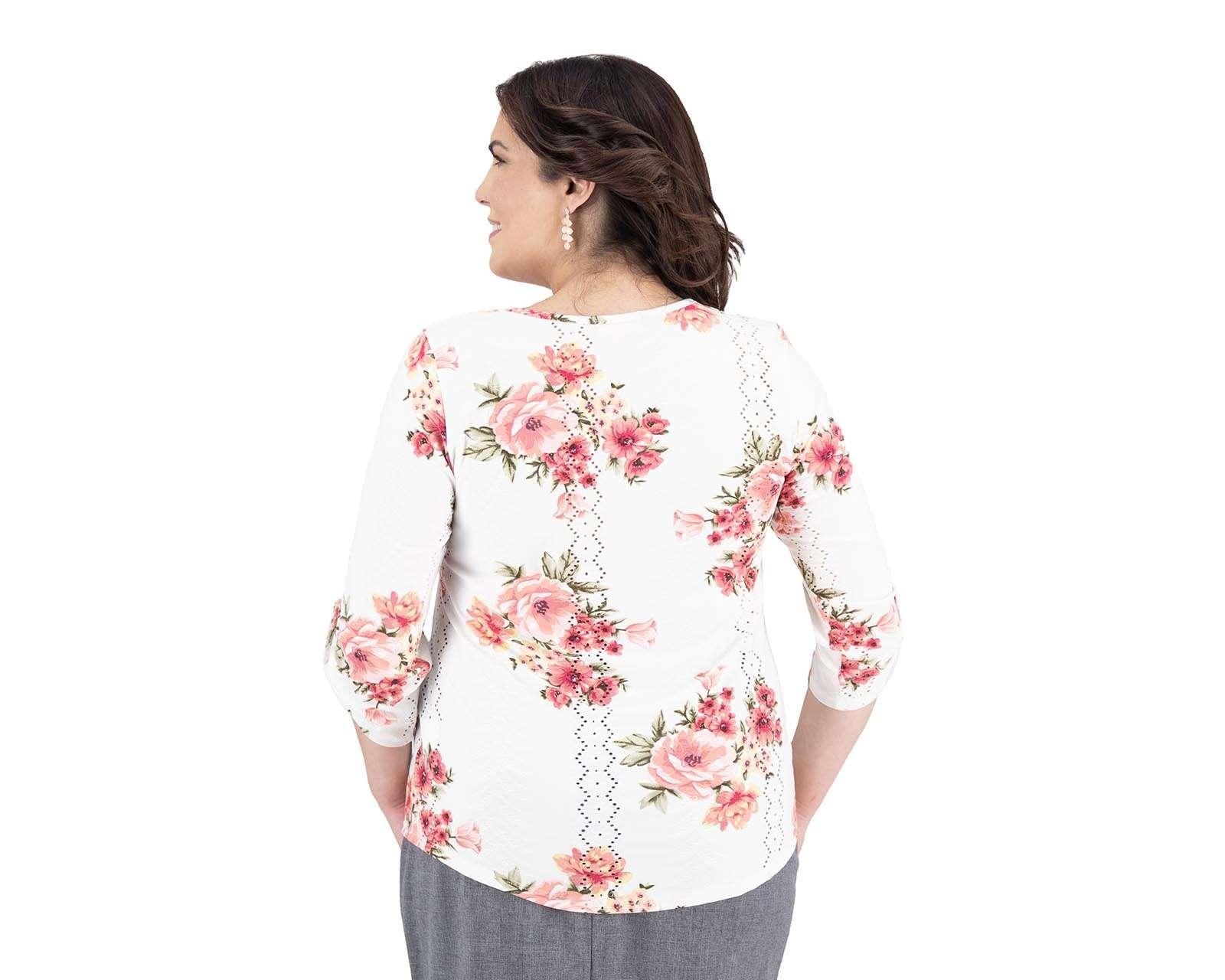 Foto 4 pulgar | Blusa Lady Sun Manga 3/4