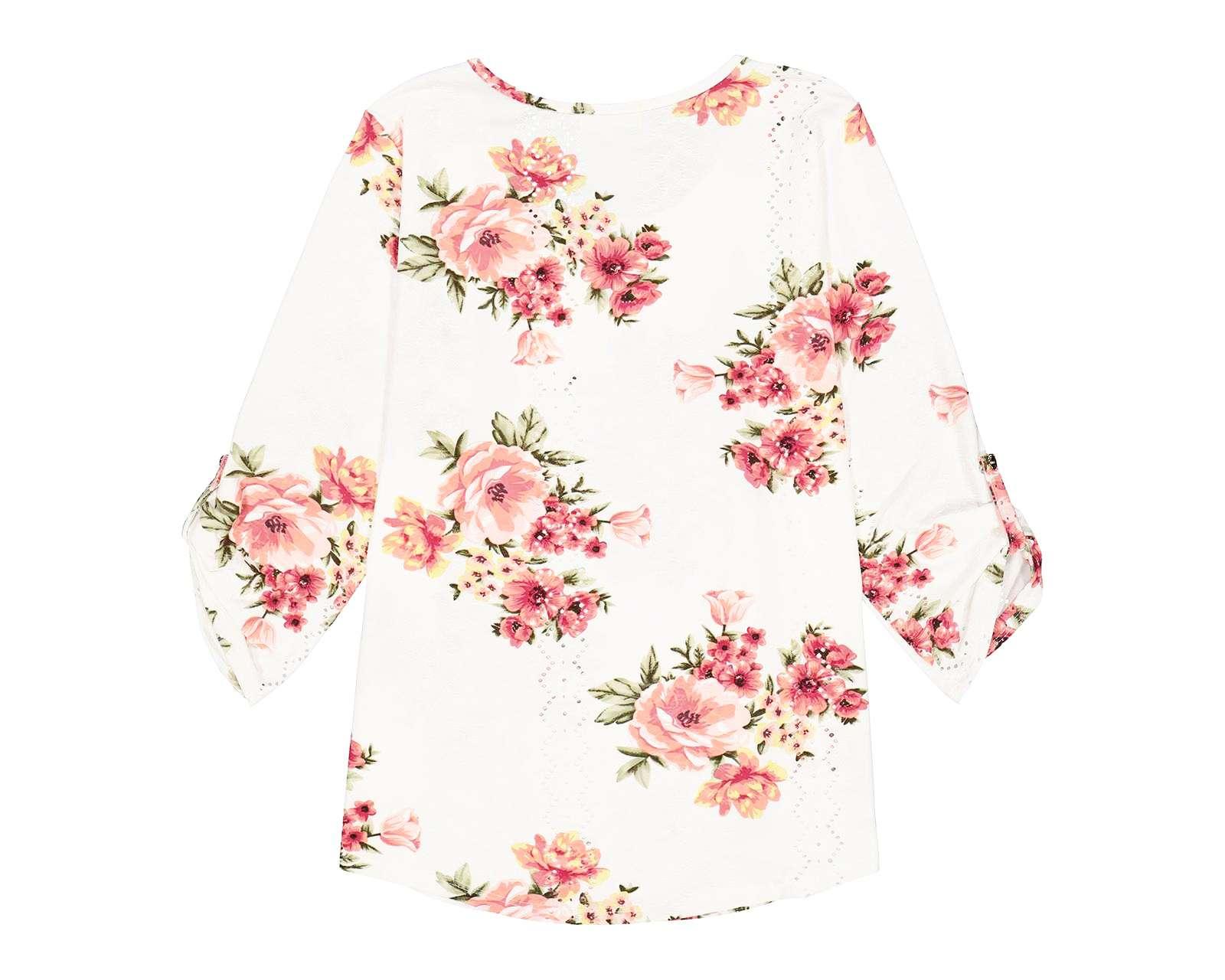 Foto 7 pulgar | Blusa Lady Sun Manga 3/4