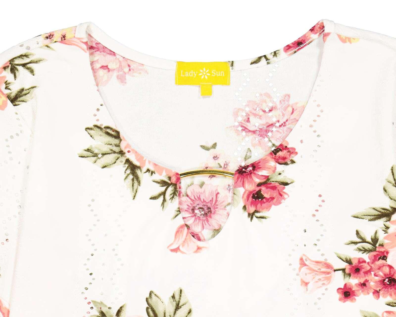 Foto 8 pulgar | Blusa Lady Sun Manga 3/4