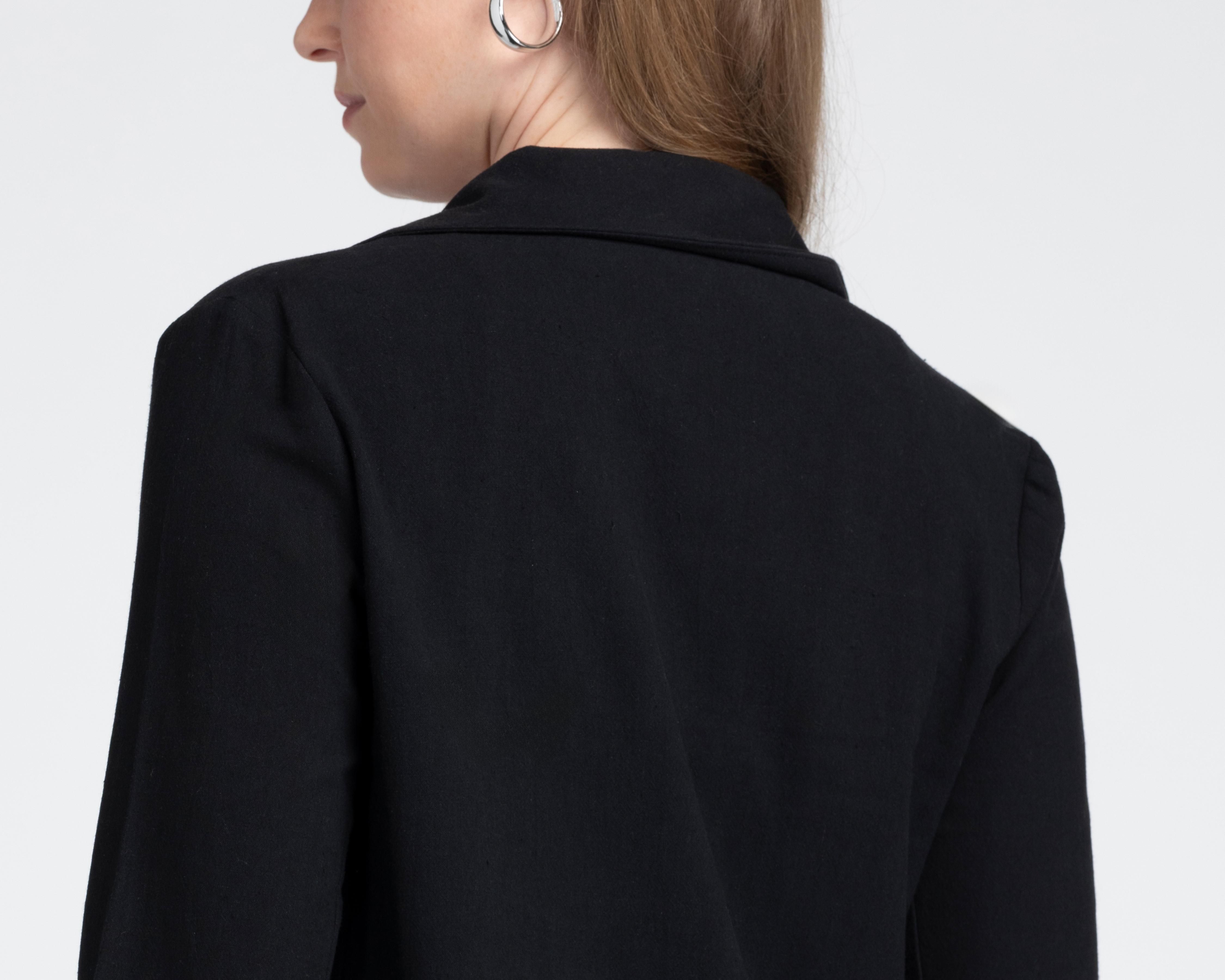 Foto 5 | Blazer de Algodón Negro Sahara para Mujer