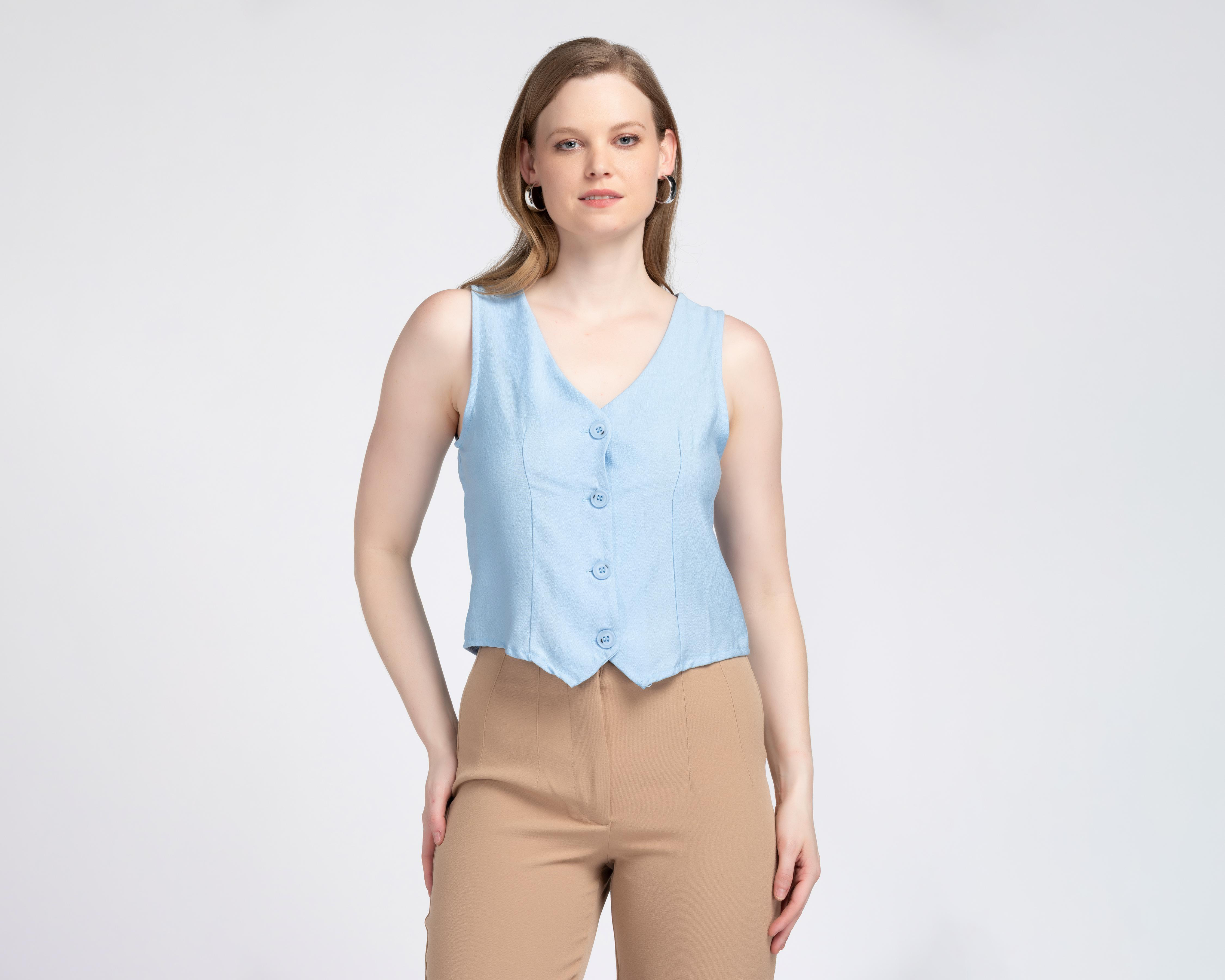 Chaleco Azul Sahara para Mujer