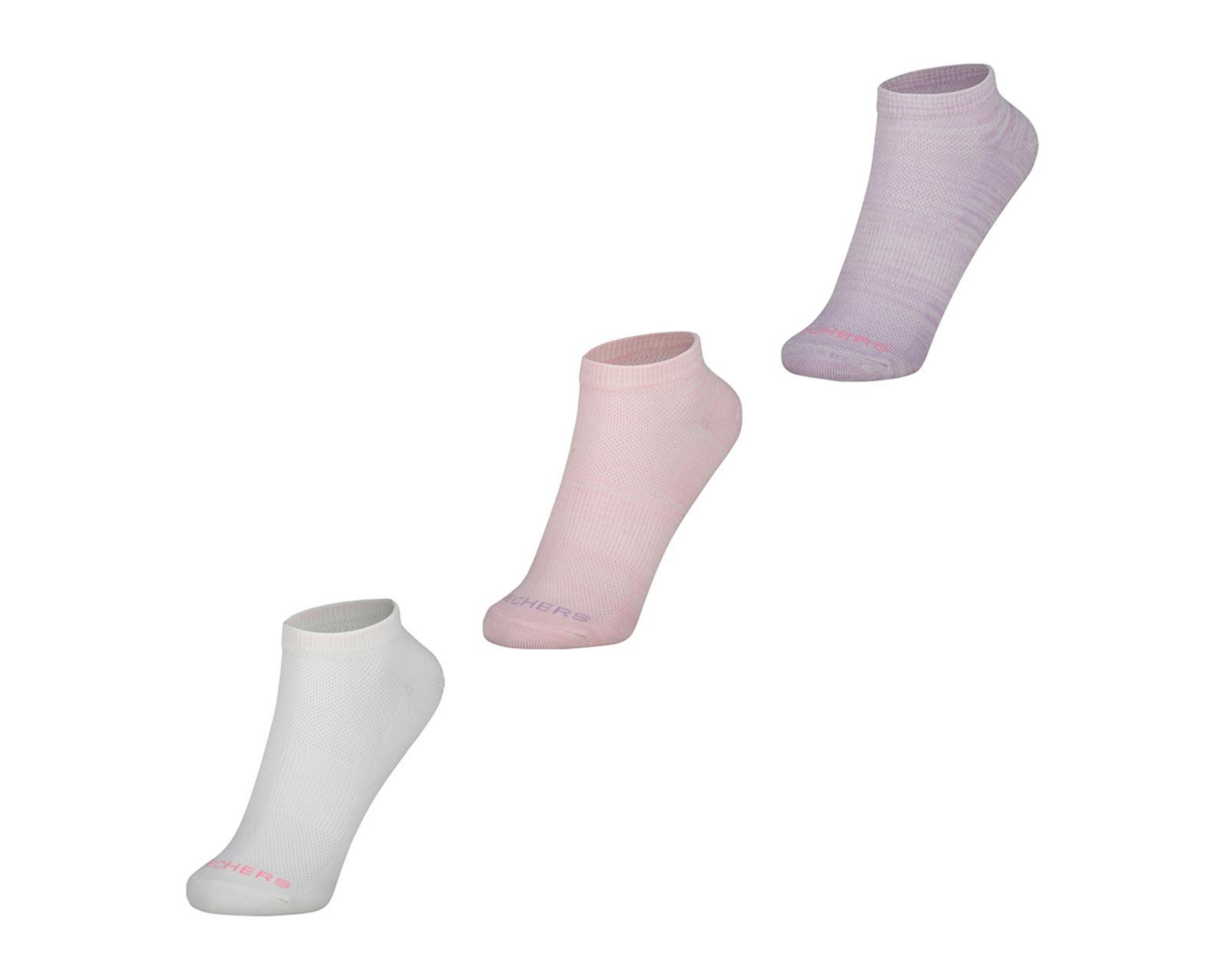 Foto 1 | Calcetas Deportivas Skechers para Mujer 3 Pares