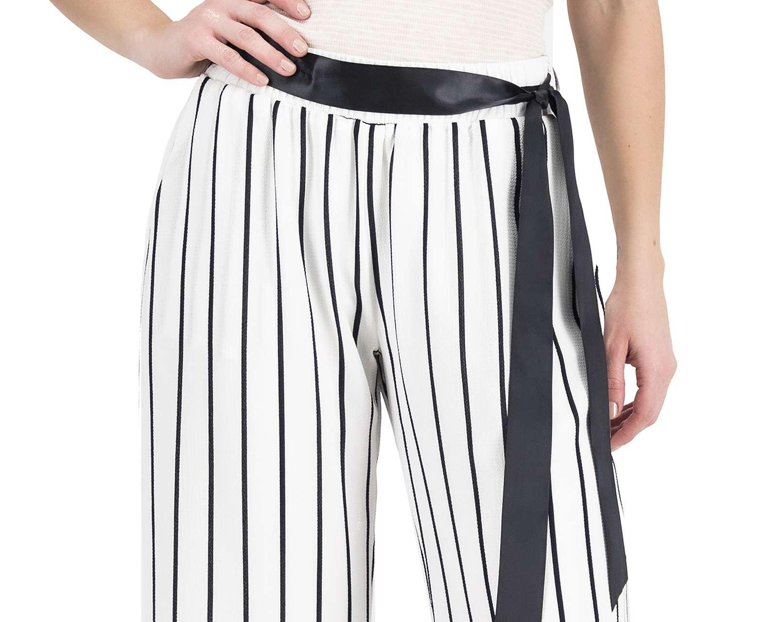Foto 4 | Pantalón Ancho Sahara a Rayas