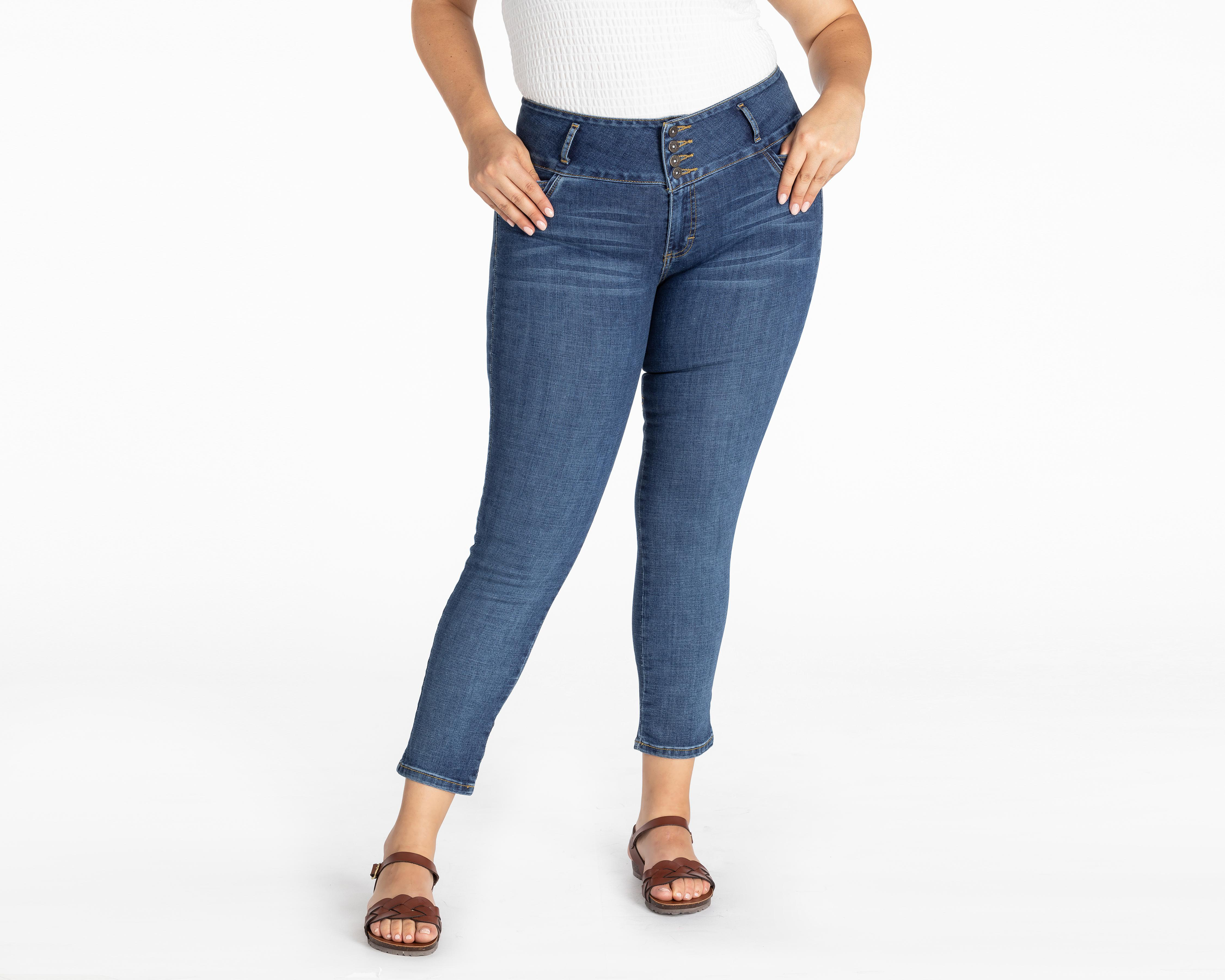 Jeans Lee Skinny Deslavados