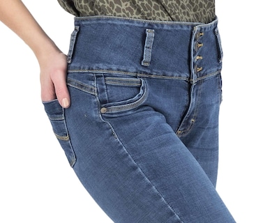 Foto 7 | Jeans Lee Skinny Deslavados