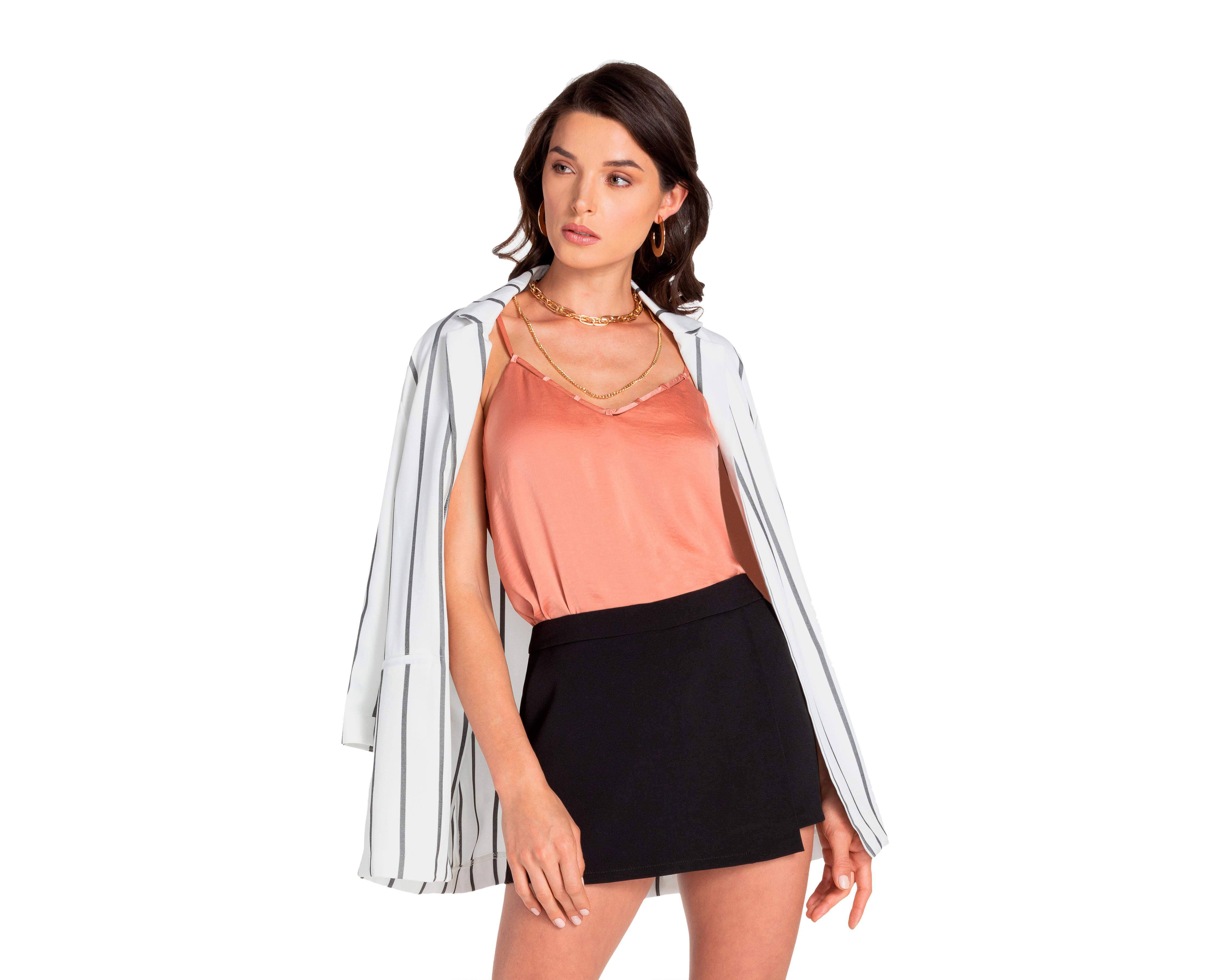 Foto 4 | Short Falda Thinner Negra