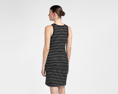 Foto 3 | Vestido Casual Sahara a Rayas Negro sin Mangas para Mujer