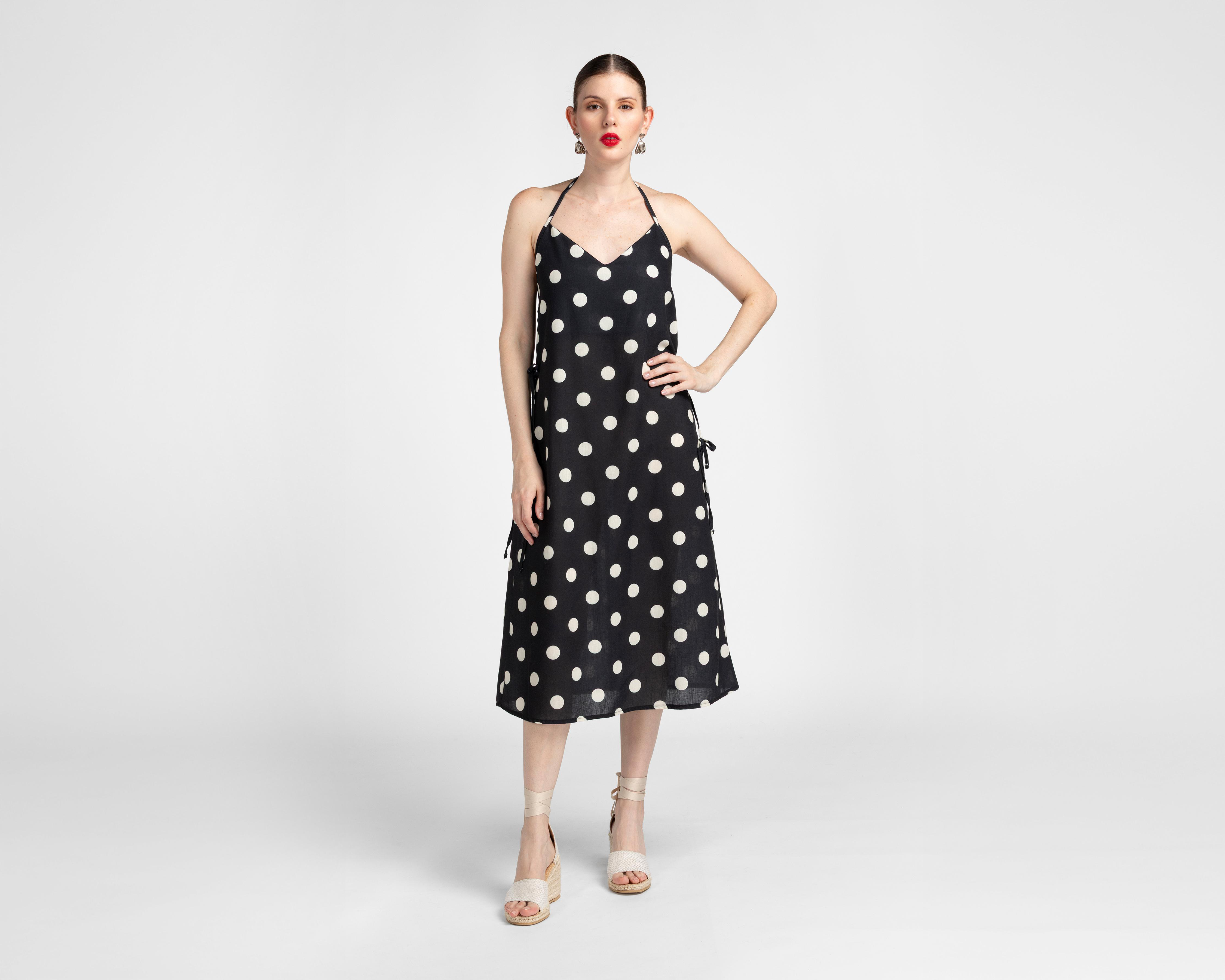 Foto 2 pulgar | Vestido Casual Sahara de Tirantes Estampado Midi para Mujer