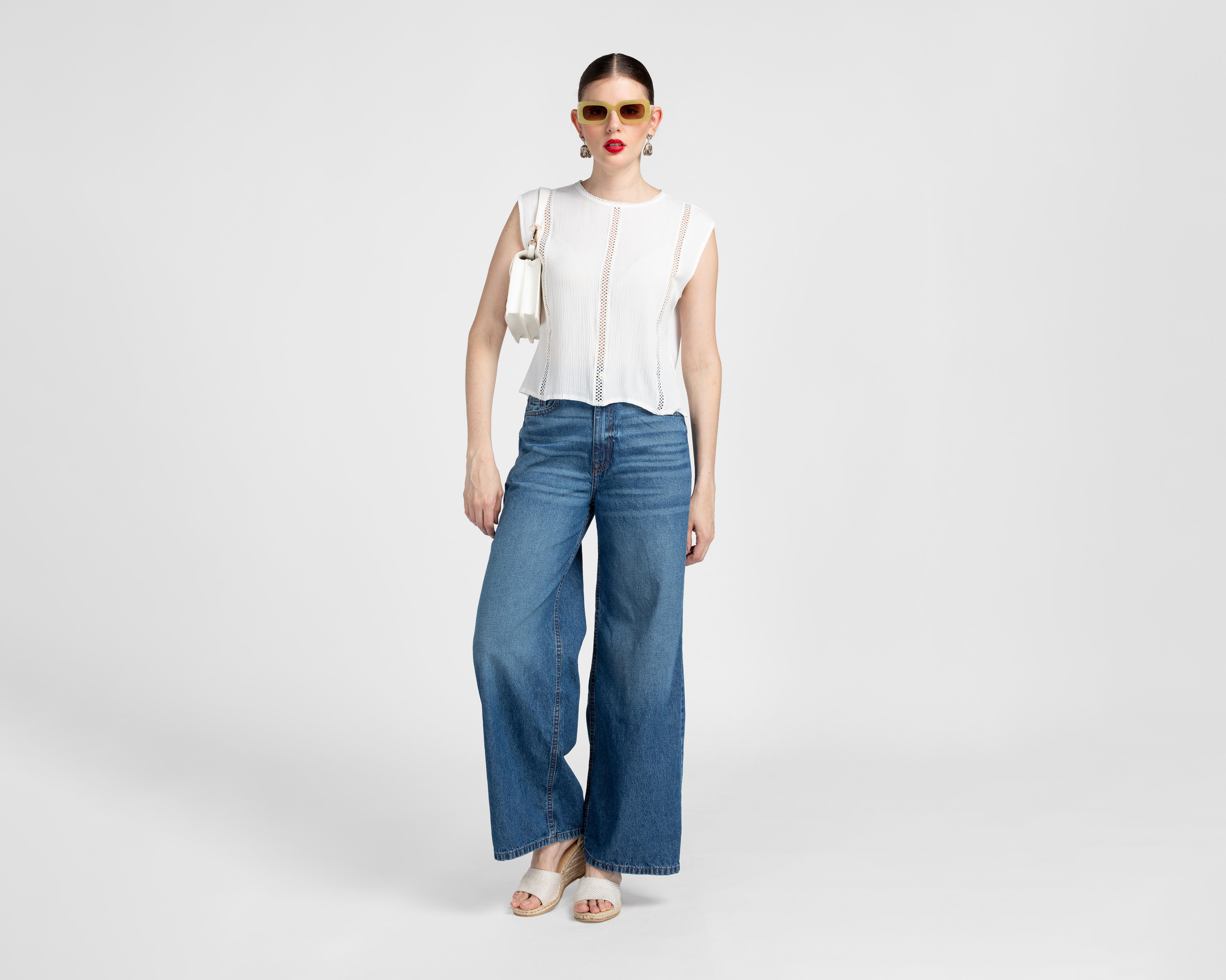Foto 3 pulgar | Blusa Blanca Sahara para Mujer