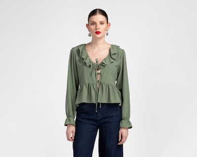 Foto 1 | Blusa Verde Sahara para Mujer