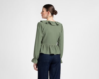 Foto 3 | Blusa Verde Sahara para Mujer