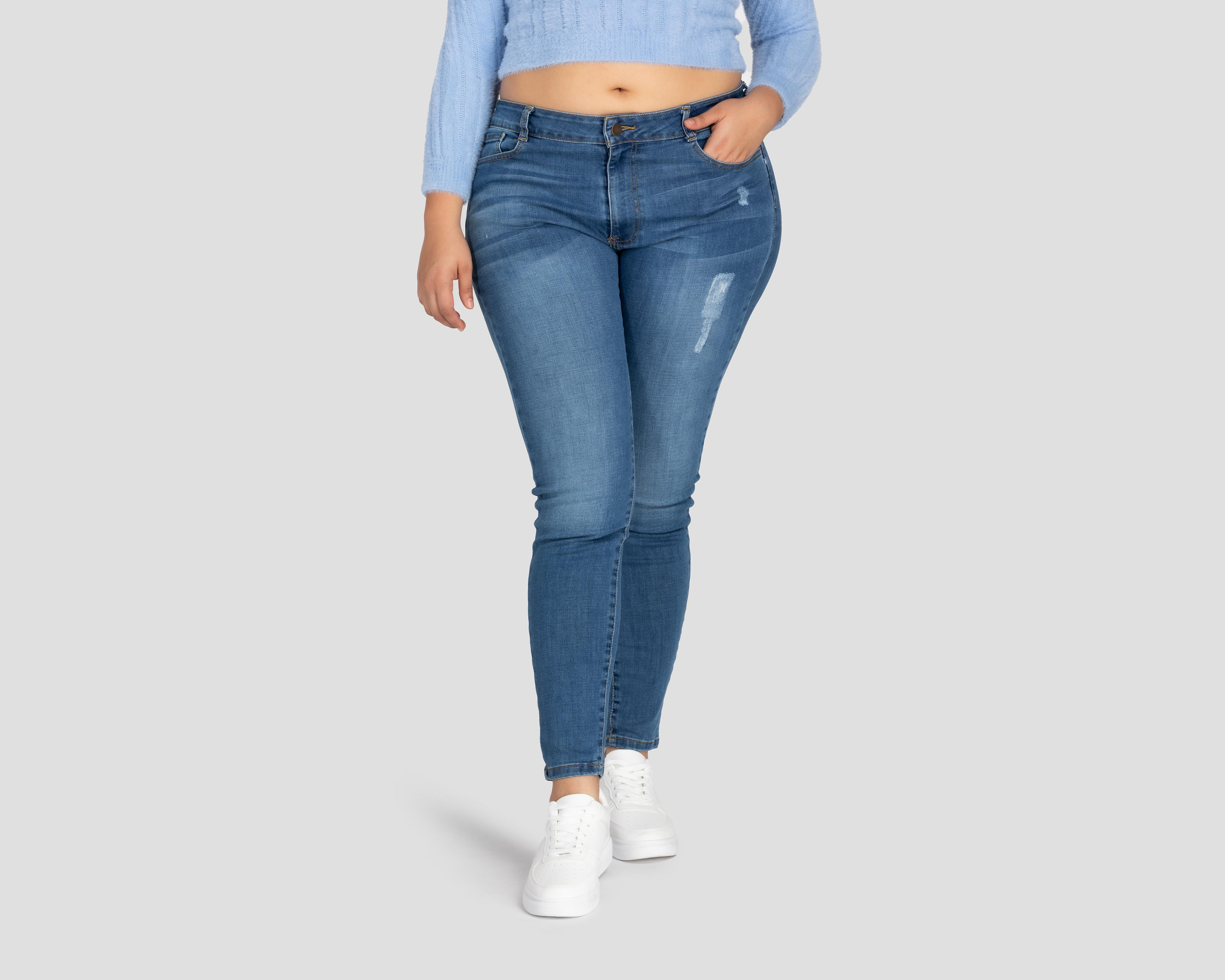 Foto 2 pulgar | Jeans Skinny Refill para Mujer