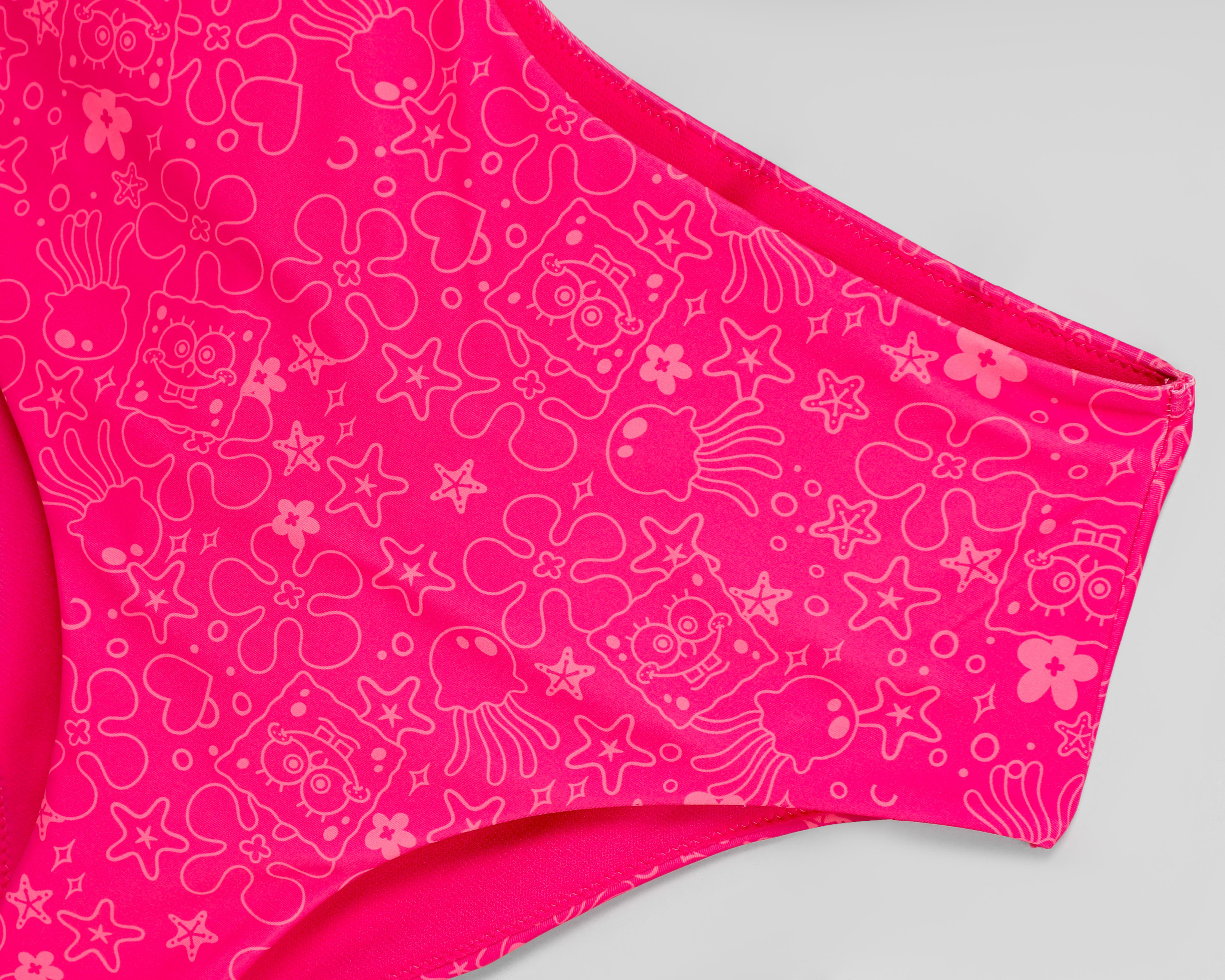 Foto 4 | Trikini Bob Esponja Estampado para Mujer